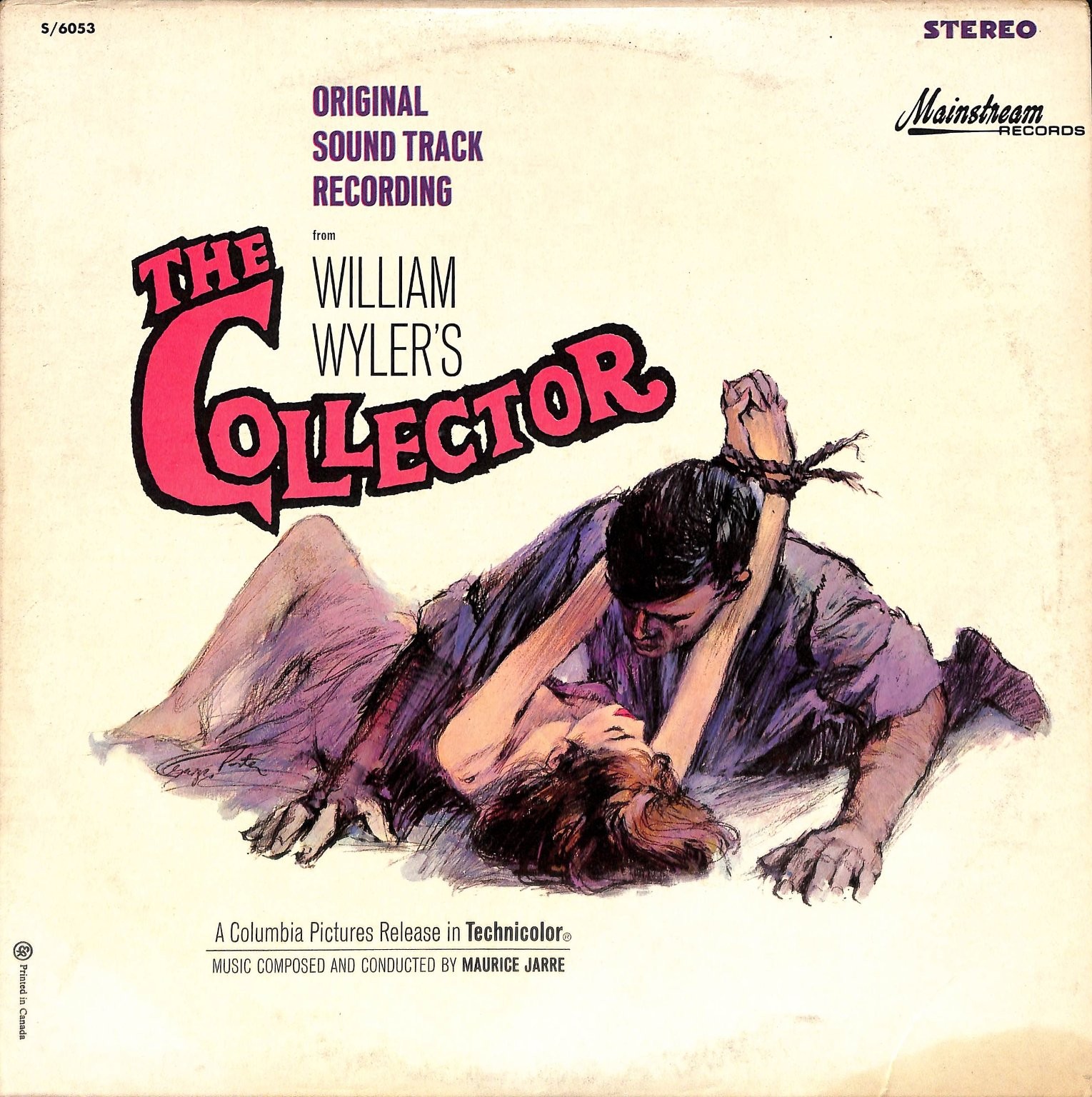 Maurice Jarre – The Collector OST LP Record 1965 Stereo Mainstream Film Score