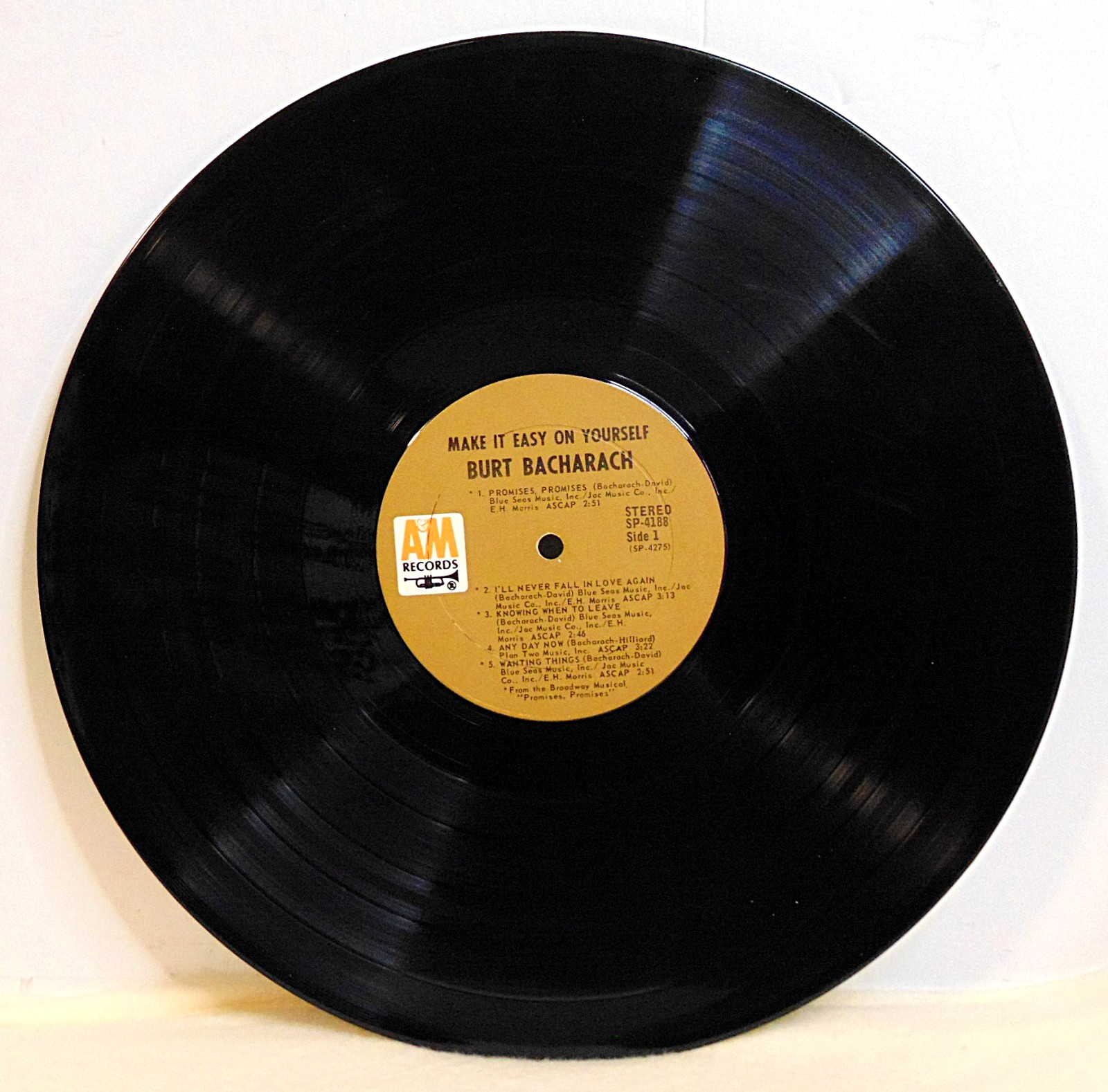 Burt Bacharach – Make It Easy On Yourself -1969 A&M Stereo Vinyl LP Record Album