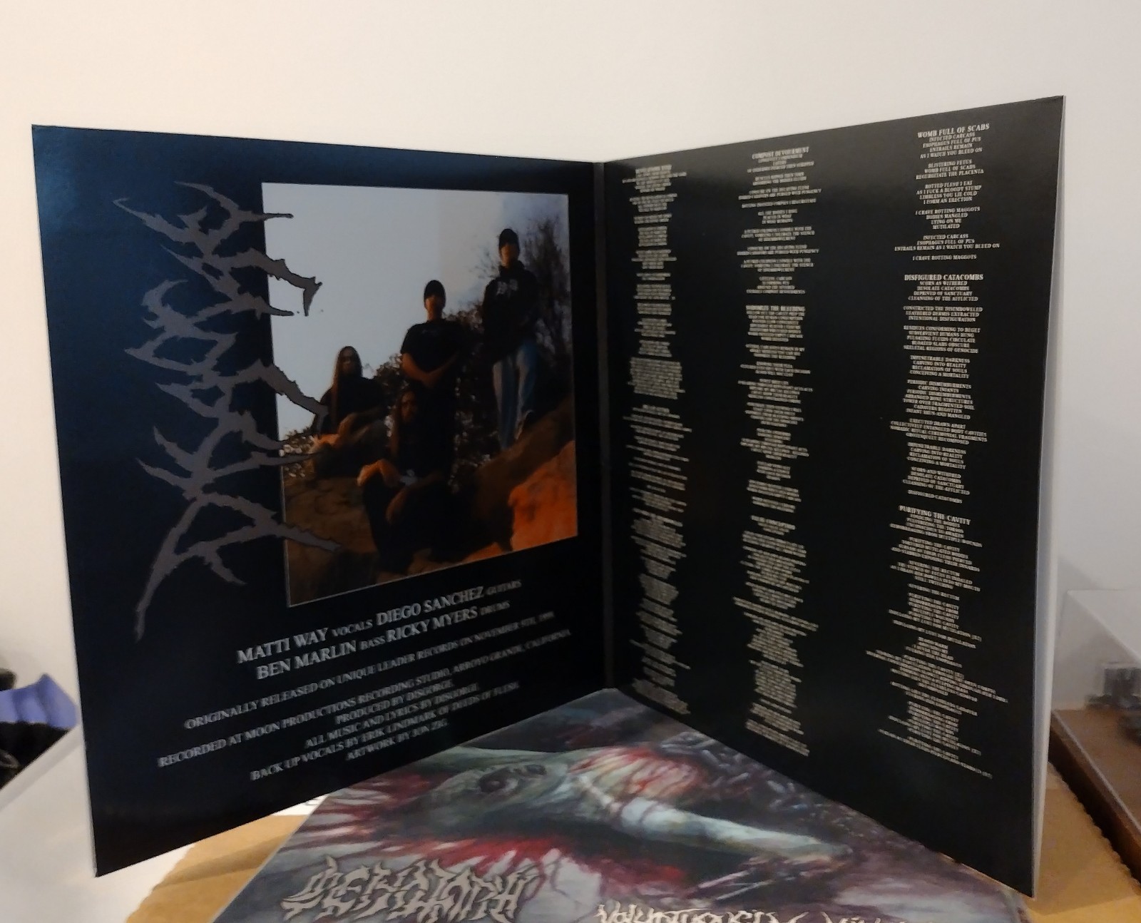 Disgorge “She Lay Gutted” Red Colored Vinyl Brutal Death Metal