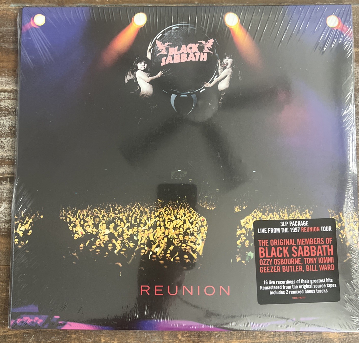 Reunion by Black Sabbath (2023) Sealed w/Hype Sticker, 3LP Black Vinyl, RIP OZZY