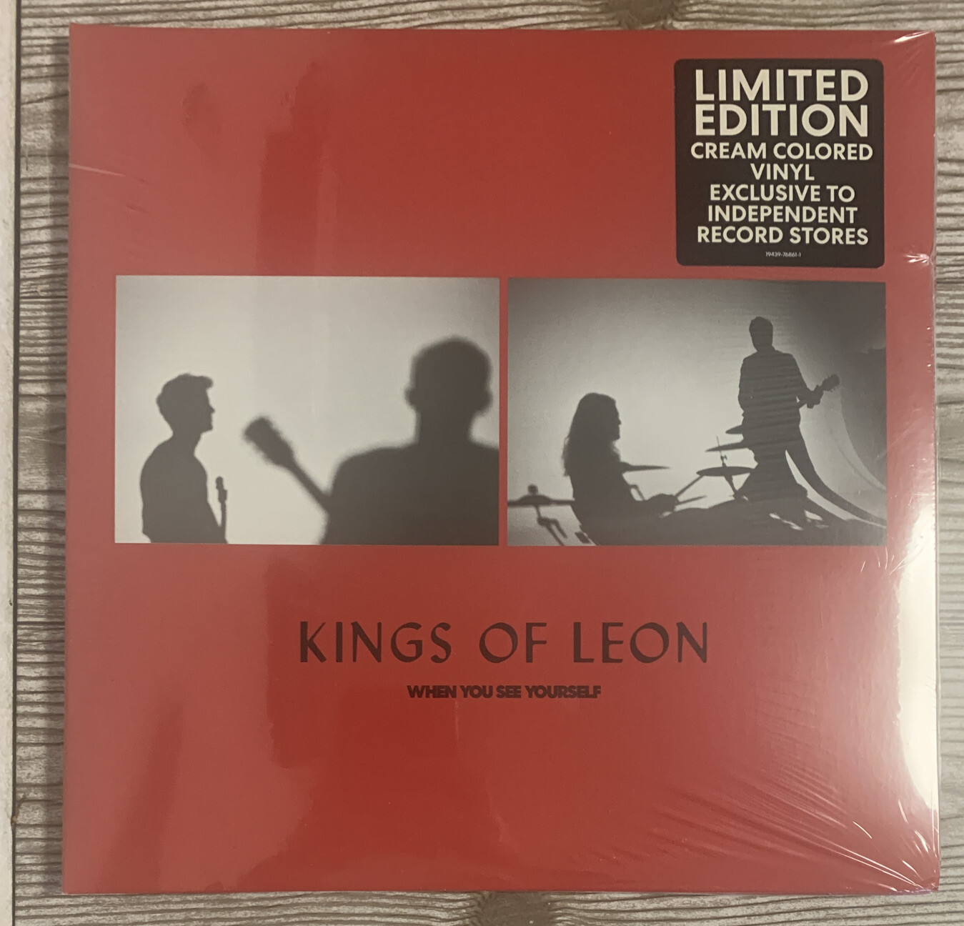 KINGS OF LEON WHEN YOU SEE YOURSELF CREAM COLORED VINYL SMALL DENT ON COVER