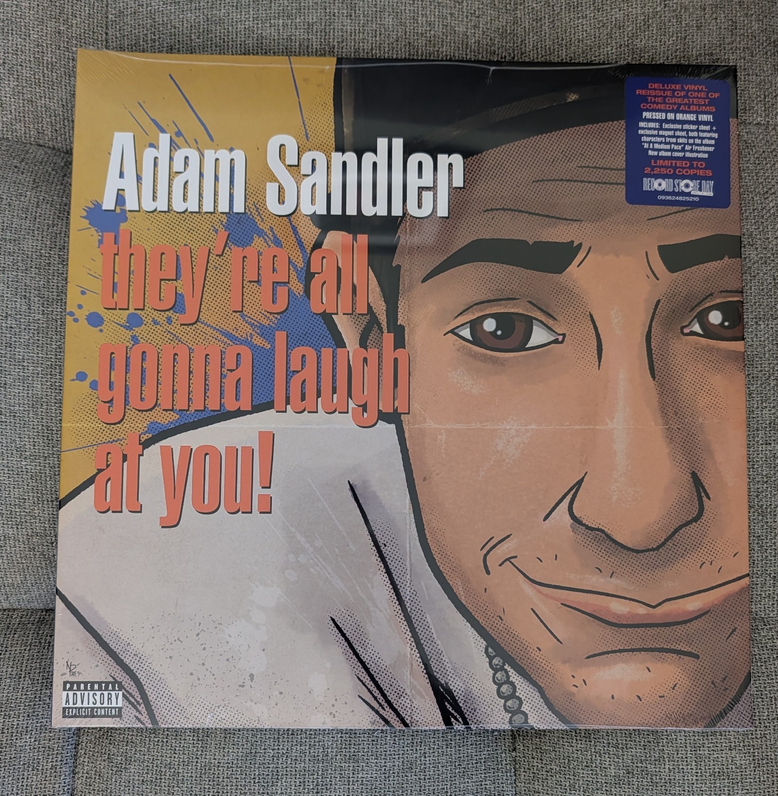 ADAM SANDLER – They’re All Gonna Laugh At You! 2026 RSD Orange Vinyl LP Record