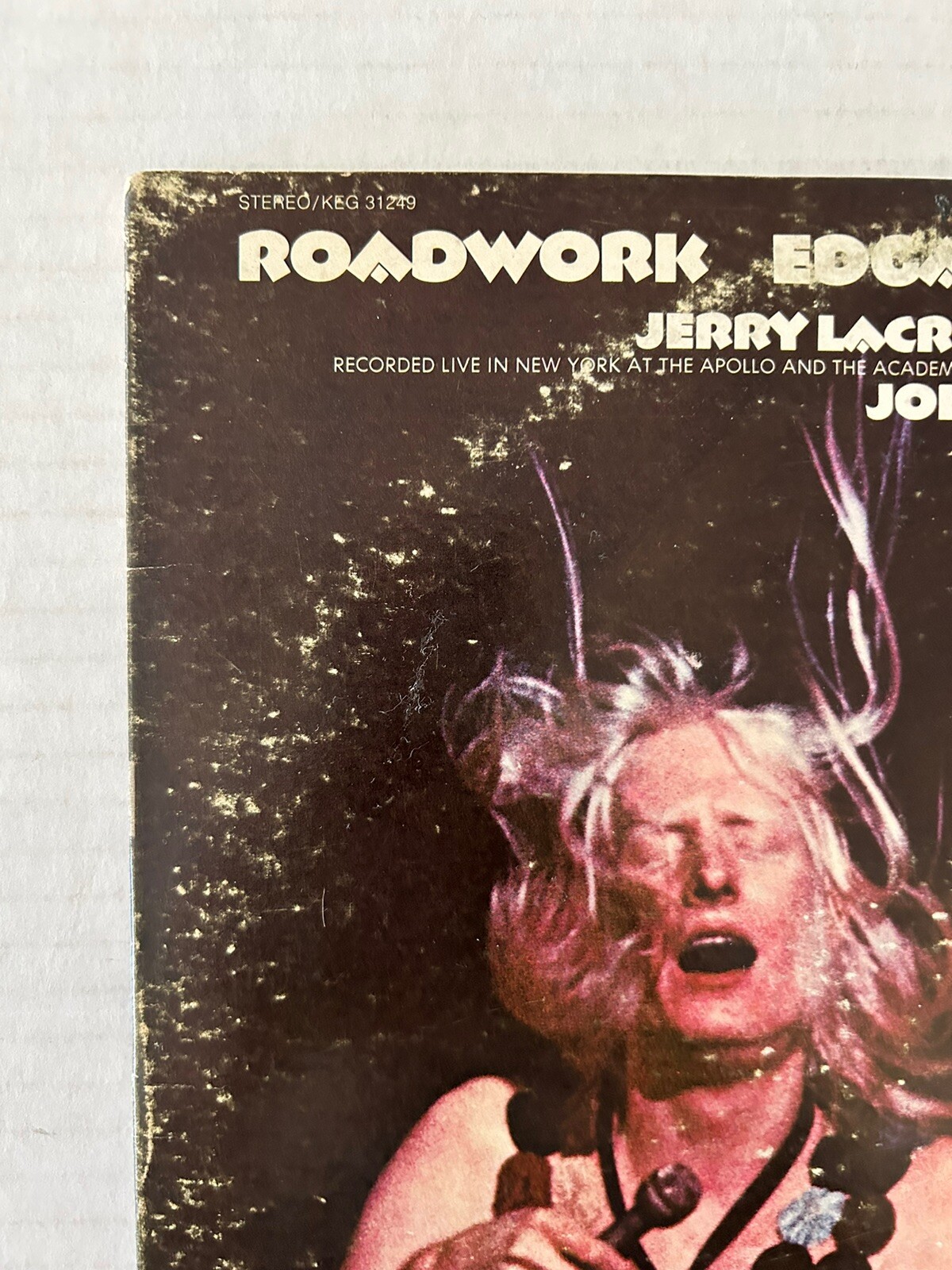 Edgar Winter’s White Trash Roadwork 2LP Vinyl Record G Rick Derringer LIVE