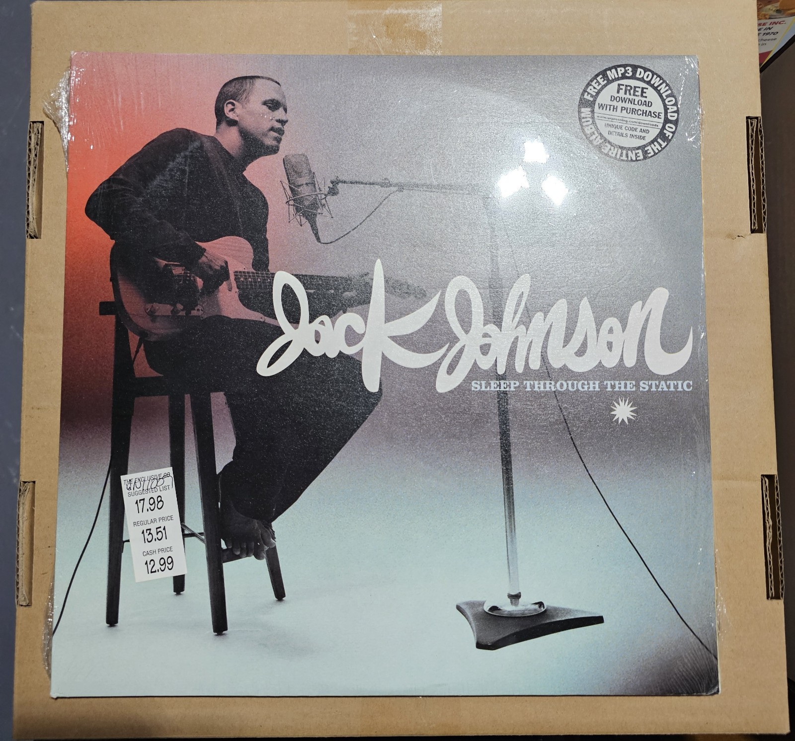 Jack Johnson – Sleep Through The Static Vinyl – Still Sealed New