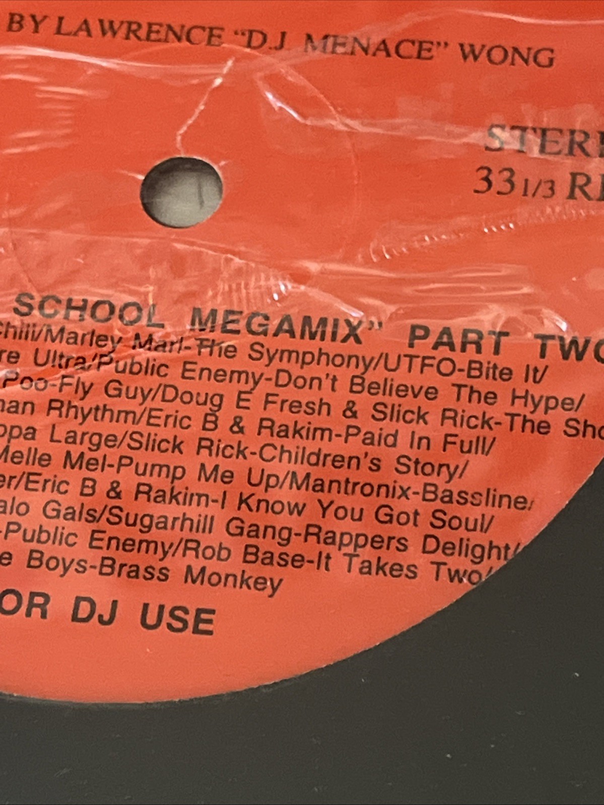 MEGAJAM Records MM-09 12” New Sealed “HIP HOP OLD SCHOOL MEGAMIX”￼