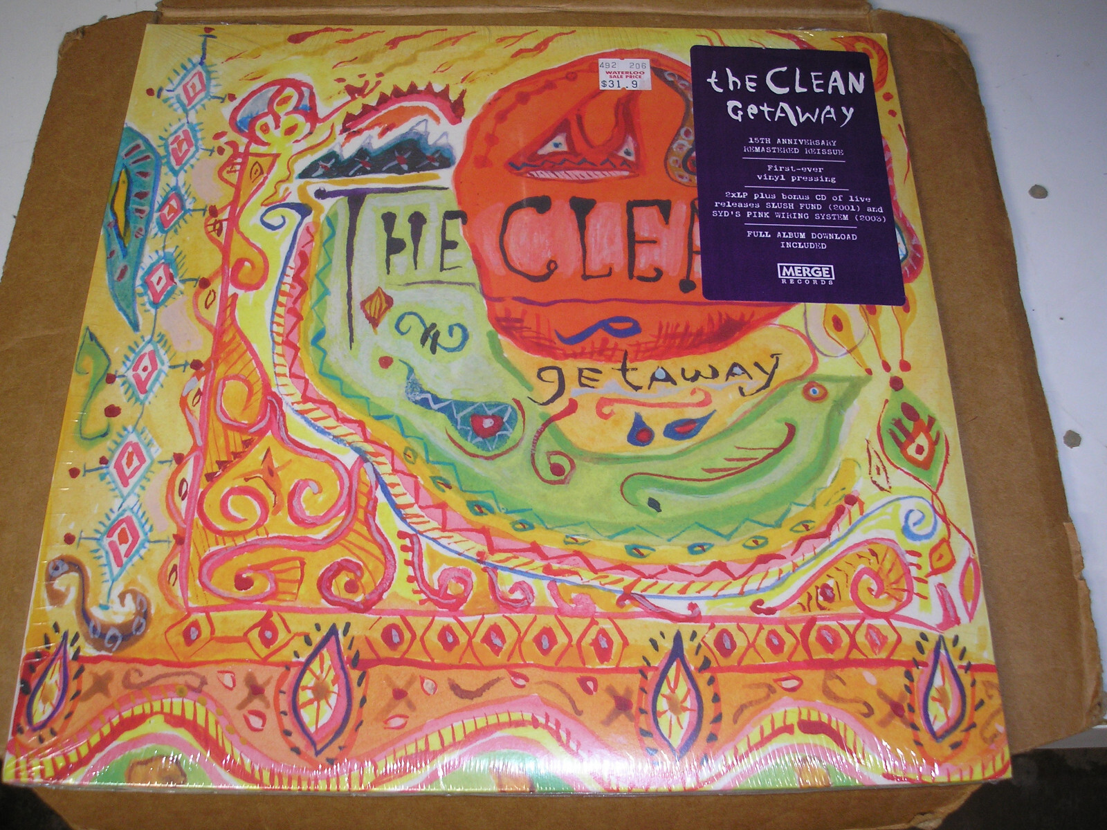 The Clean – Getaway double LP new sealed Merge reissue w/bonus CD indie rock pop