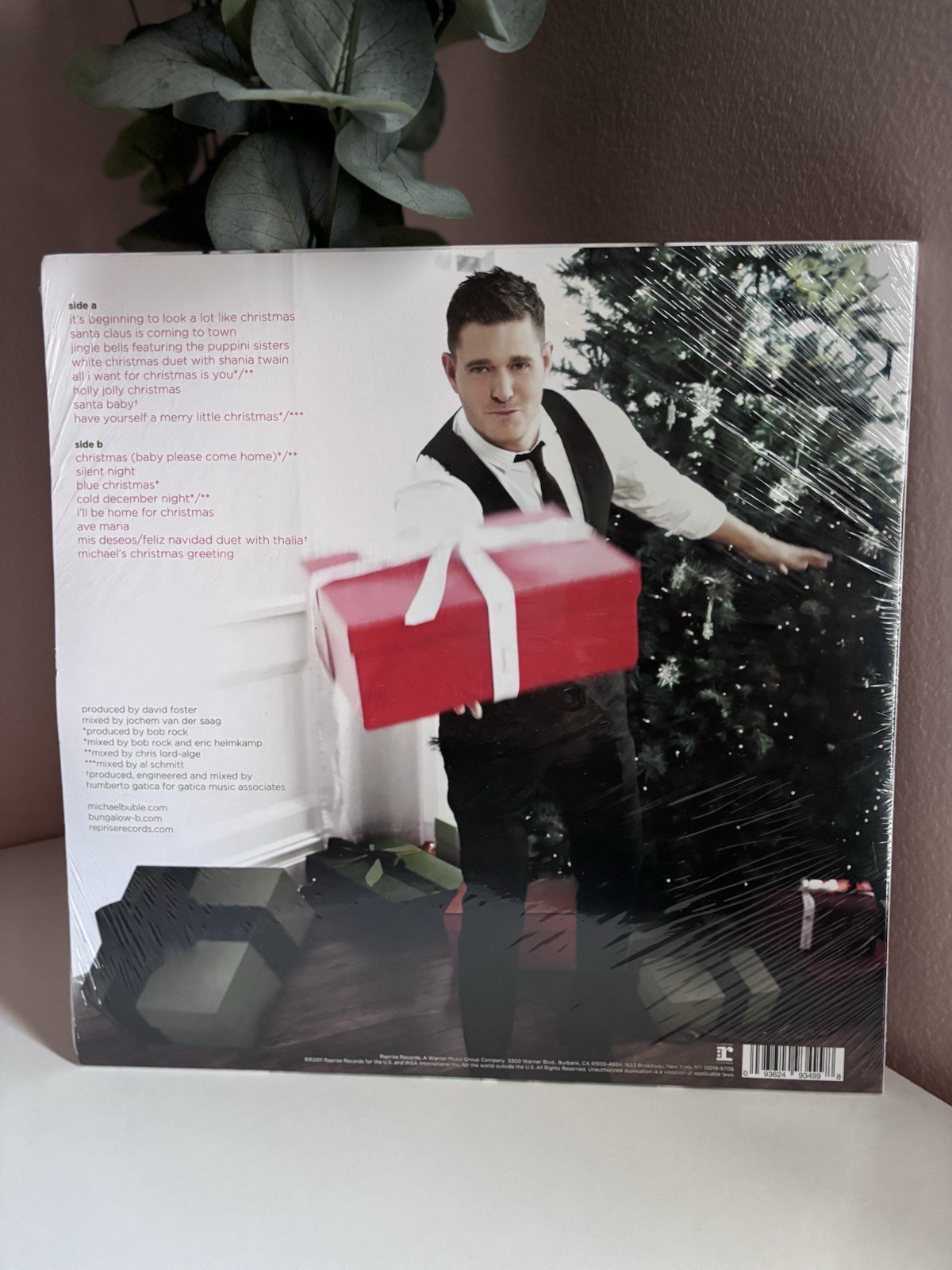 Michael Bublé Christmas Red Vinyl LP Holiday Album 2011 Reprise Records