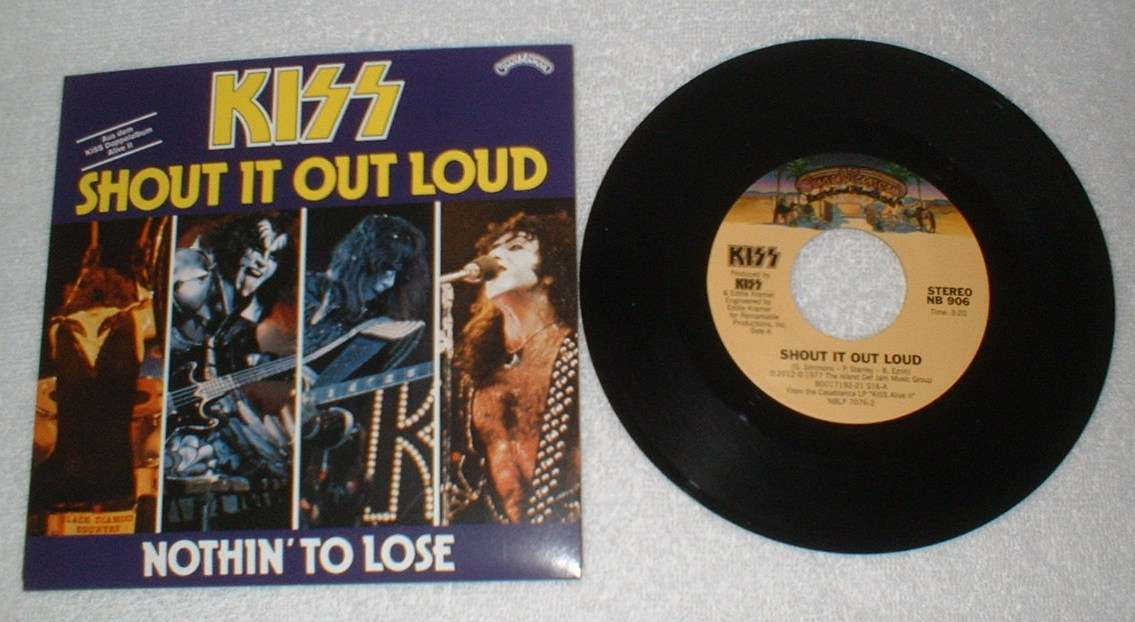 KISS “Shout It Out Loud” Single Box Set Picture sleeve Alive II Aucoin Ace Gene