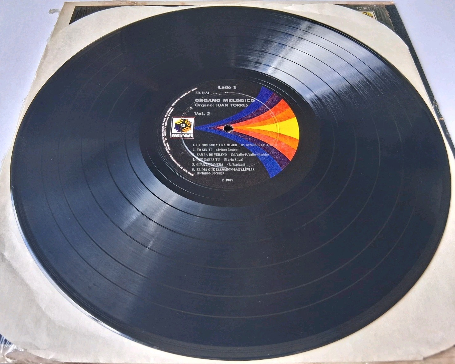 Juan Torres – Organo Melodico Vol. 2 Vinyl LP – Musart – Plays Great!