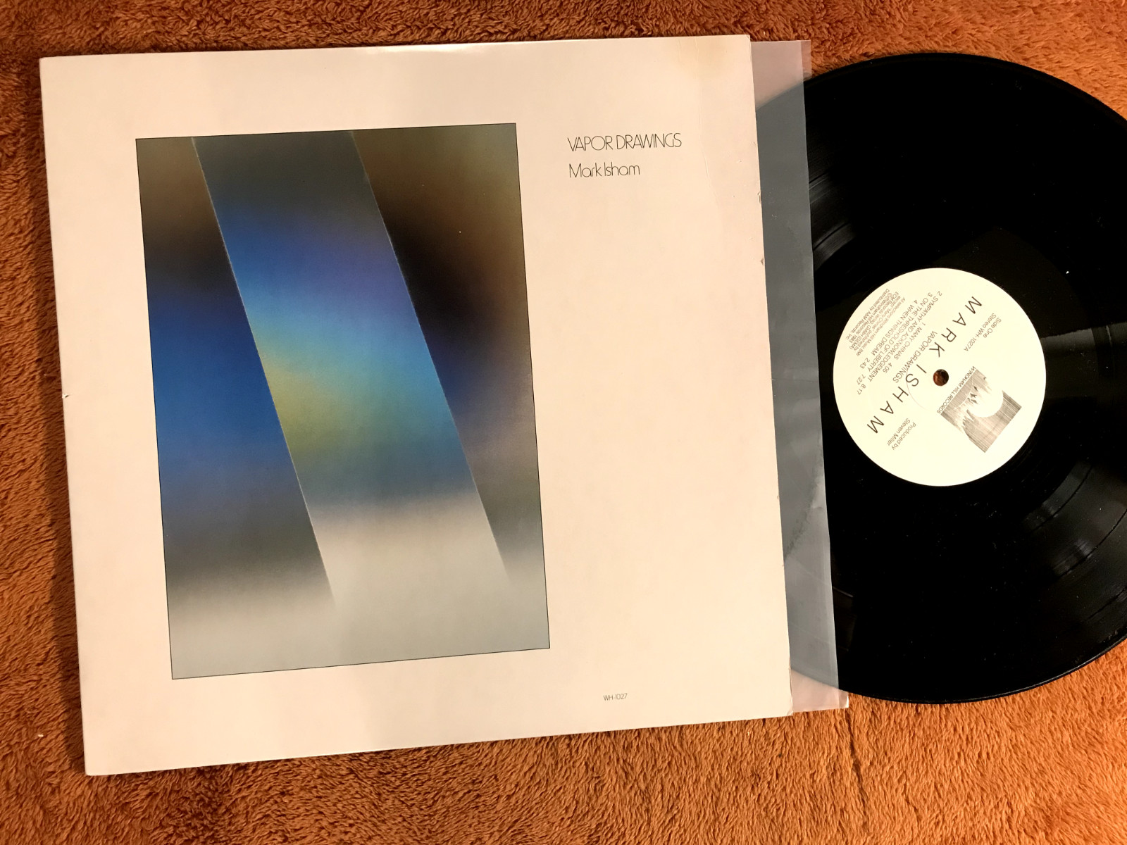 Mark Isham Vapor Drawings Vinyl LP 1983 Windham Hill WH-1027 new age soft synth!