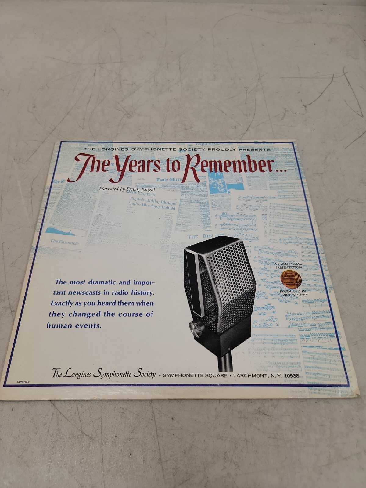 The Years To Remember – Frank Knight – Longines Symphonette Society Vinyl Record