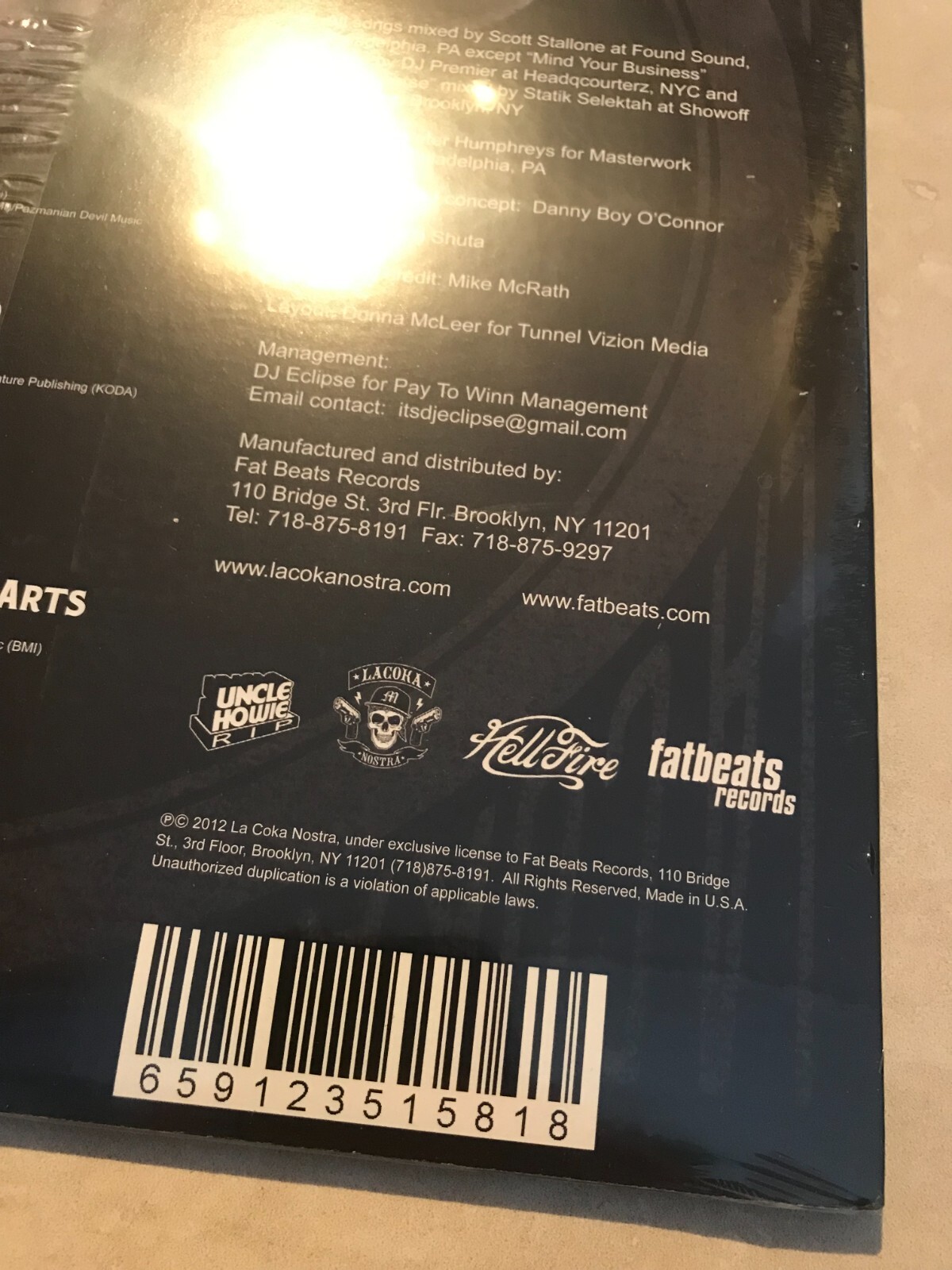La Coka Nostra Masters Of The Dark Arts 2xLP Red vinyl Ill Bill Sean Price Necro