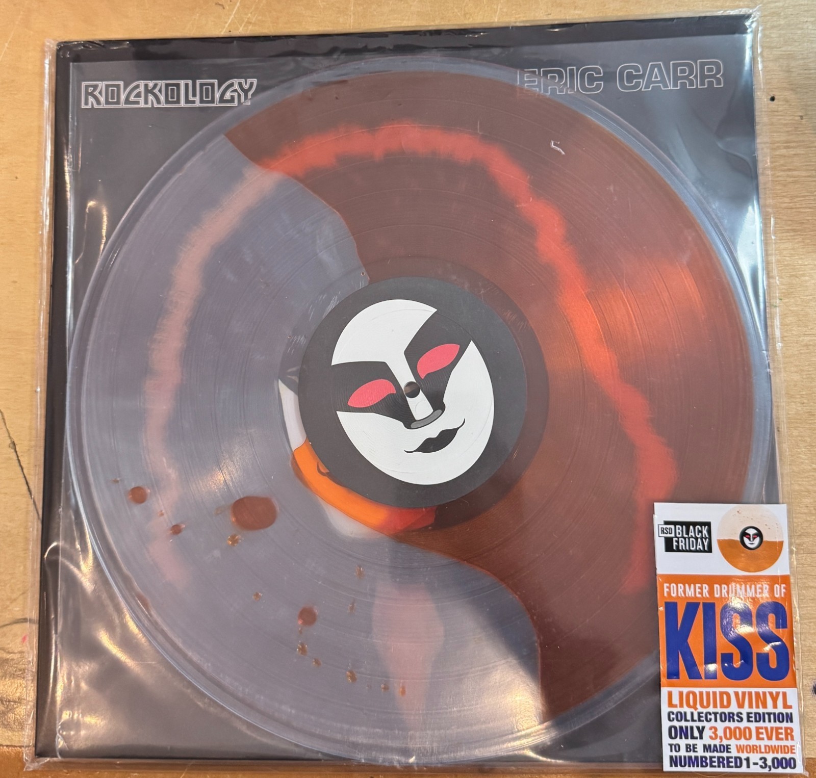 ERIC CARR KISS “ROCKOLOGY” Liquid Numbered #186 VINYL RSD BLACK FRIDAY 2025
