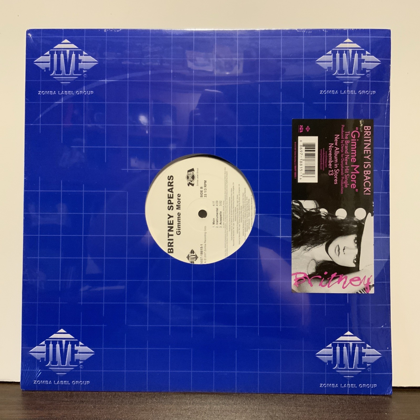 Britney Spears – Gimme More, Vinyl 12” Single NEW SEALED!