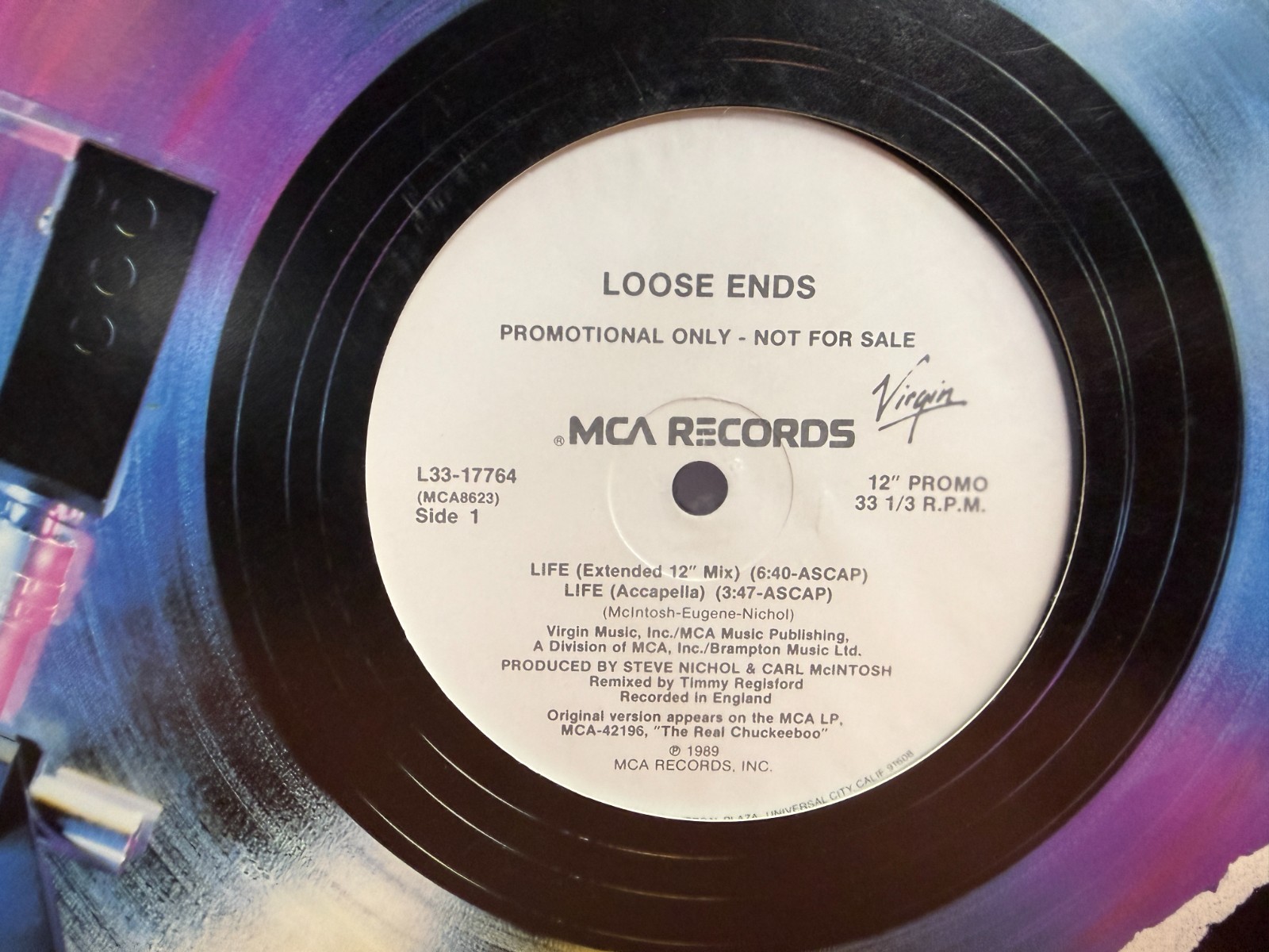Loose Ends Life 12″ 1989 MCA L33-17764 R&B DJ PROMO GARAGE UNPLAYED