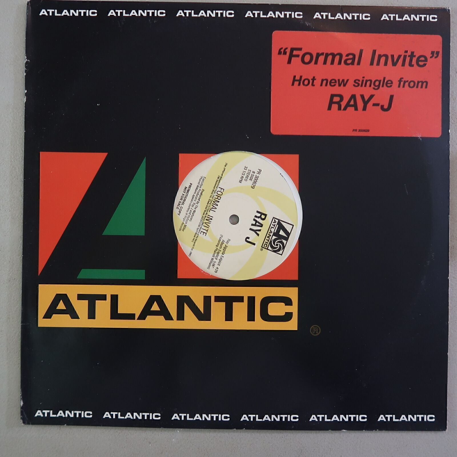RAY J FORMAL INVITE 12″ VINYL PROMO LP ATLANTIC EXC 24