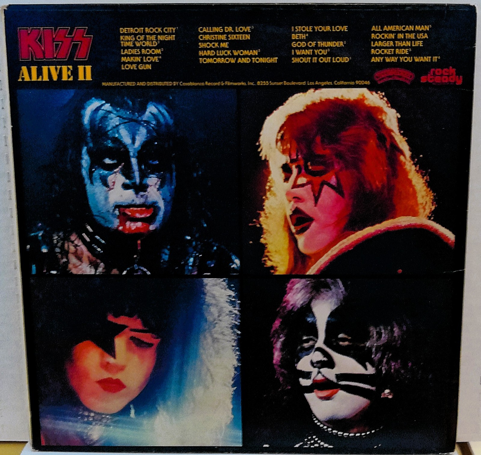 Kiss – Alive II NM 2 x Vinyl, LP,S Oct 14, 1977 Hard Rock No booklet.