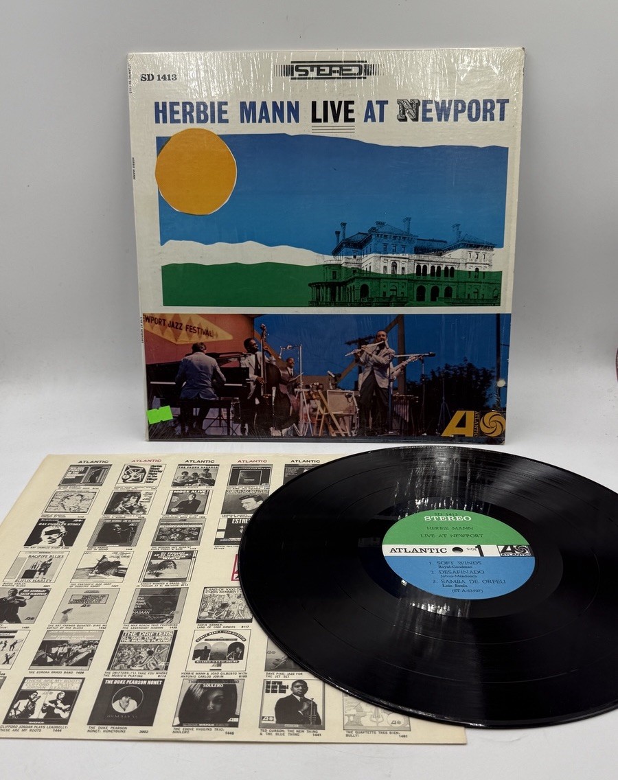 Herbie Mann ~ Live At Newport ~ Early Press Vinyl LP In Shrink
