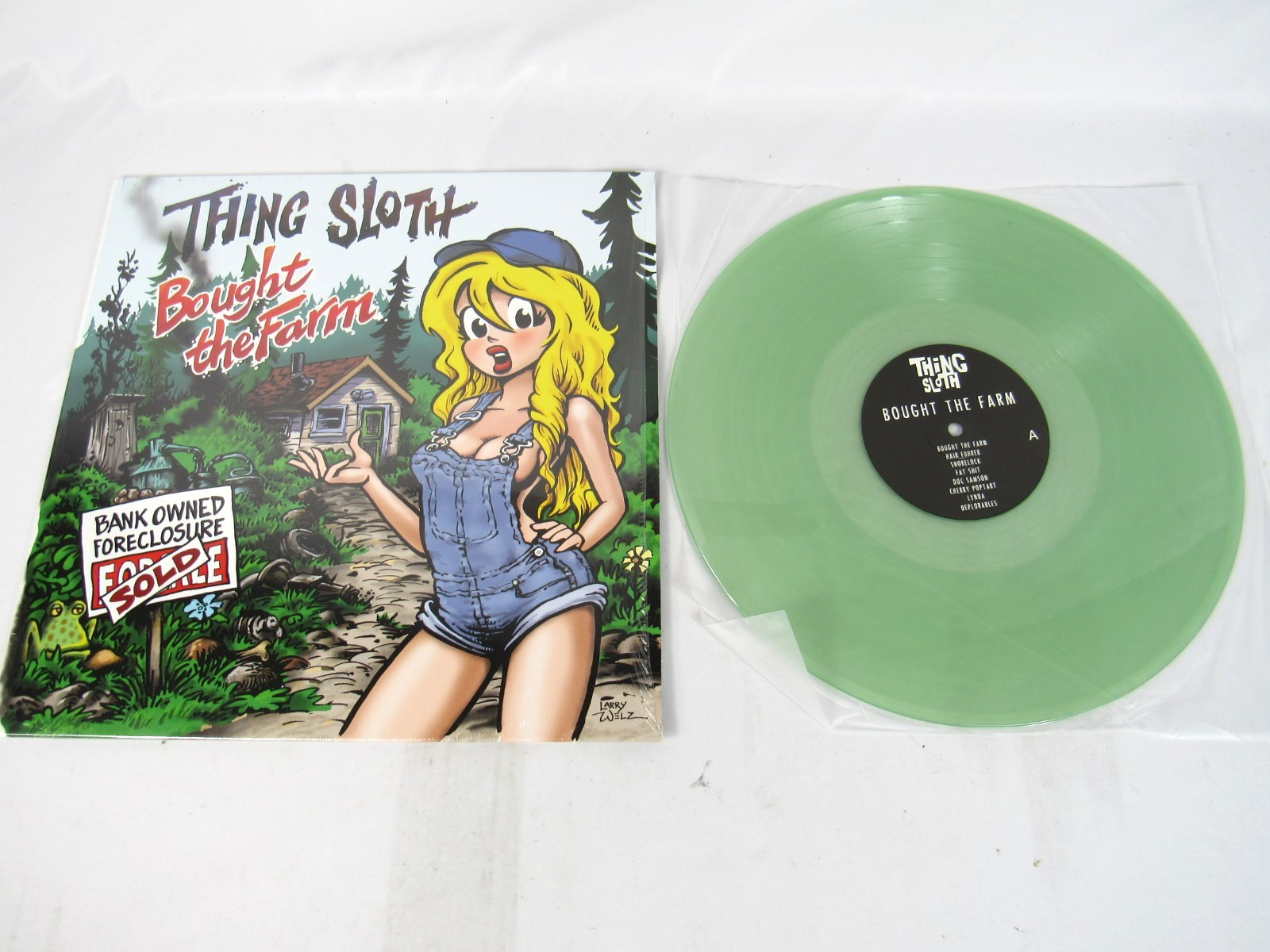 Thing Sloth – Bought The Farm 2018 12″ Clear Vinyl LP ( DWR08 ) Ltd Ed /300