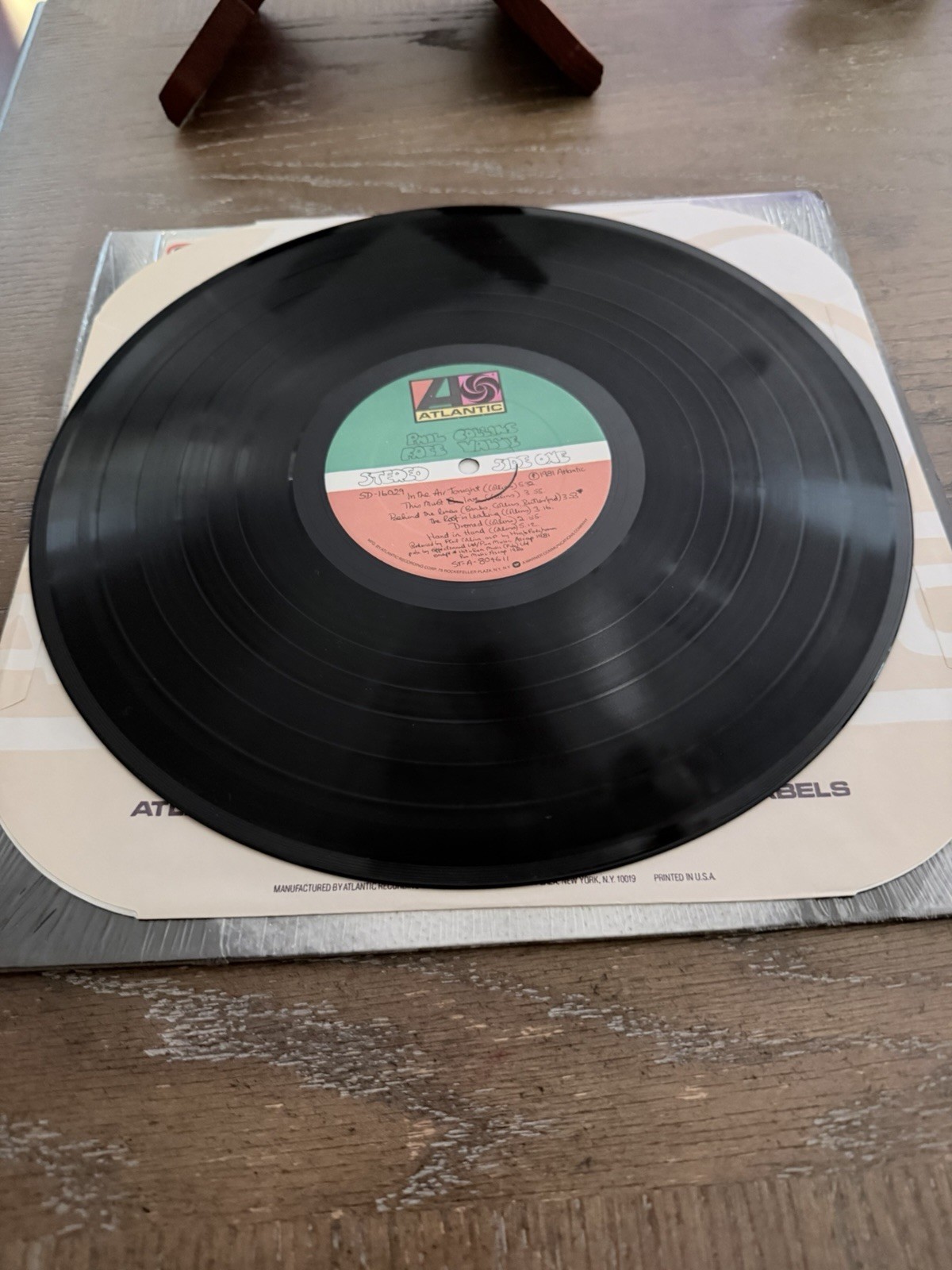 Phil Collins Face Value LP 1981 US 1st Press In Shrink Hype Sticker SD 16029 NM