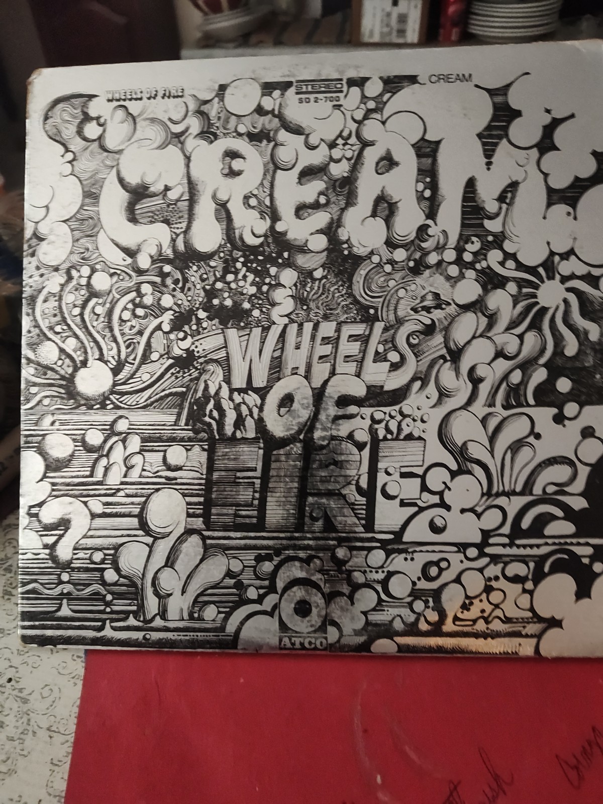 CREAM-Wheels Of Fire-1968-ATCO-SD-2-700-Double-Vinyl-Record-LP-early press-rare