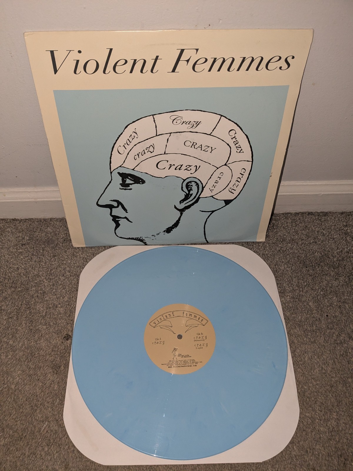 Violent Femmes – CRAZY – BLUE Color Vinyl LP – VG+ Wax! Rare Album Ltd /1000