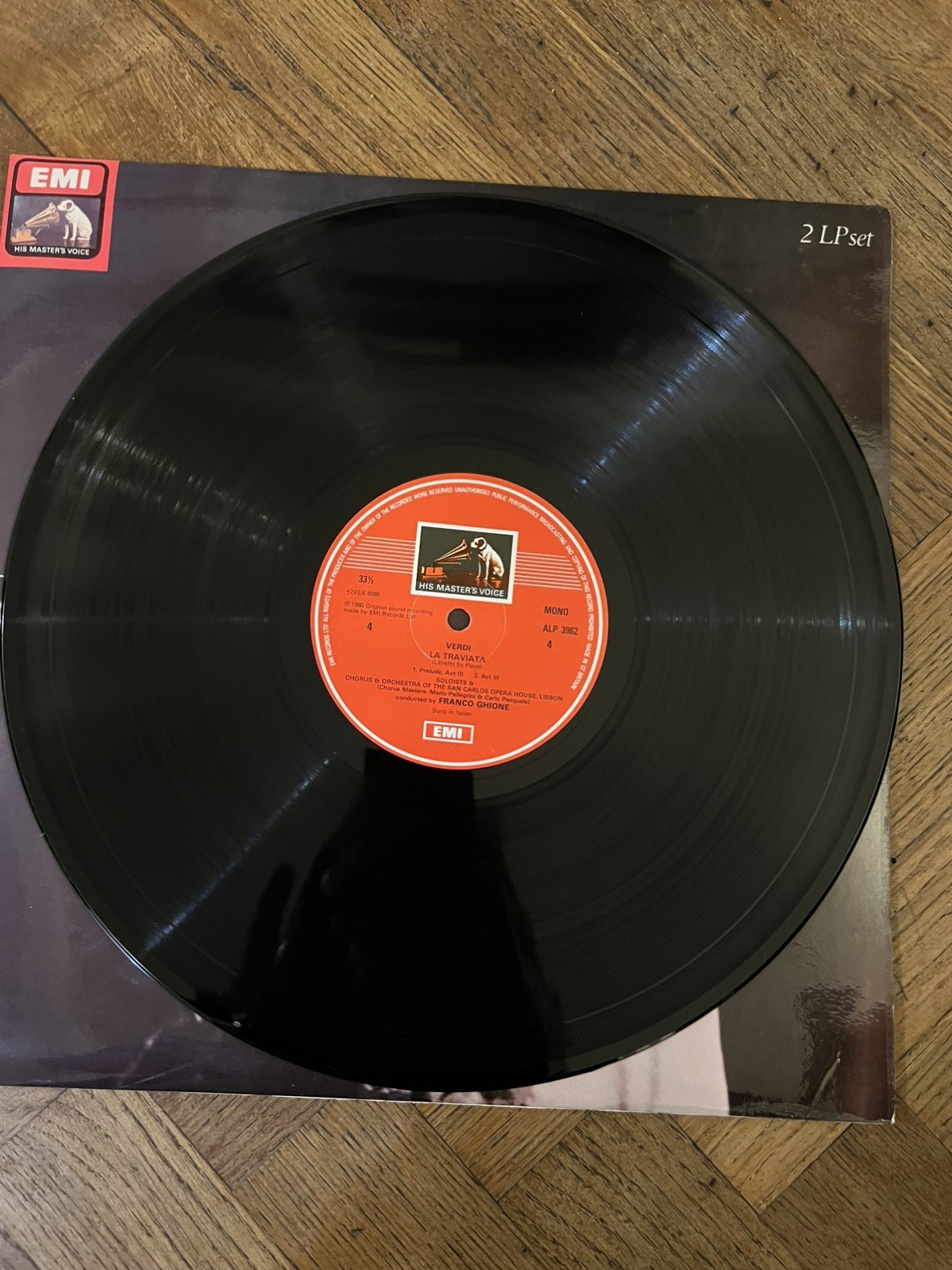 RLS 757 Verdi La Traviata Maria Callas 12″ Double Album EMI UK With Insert