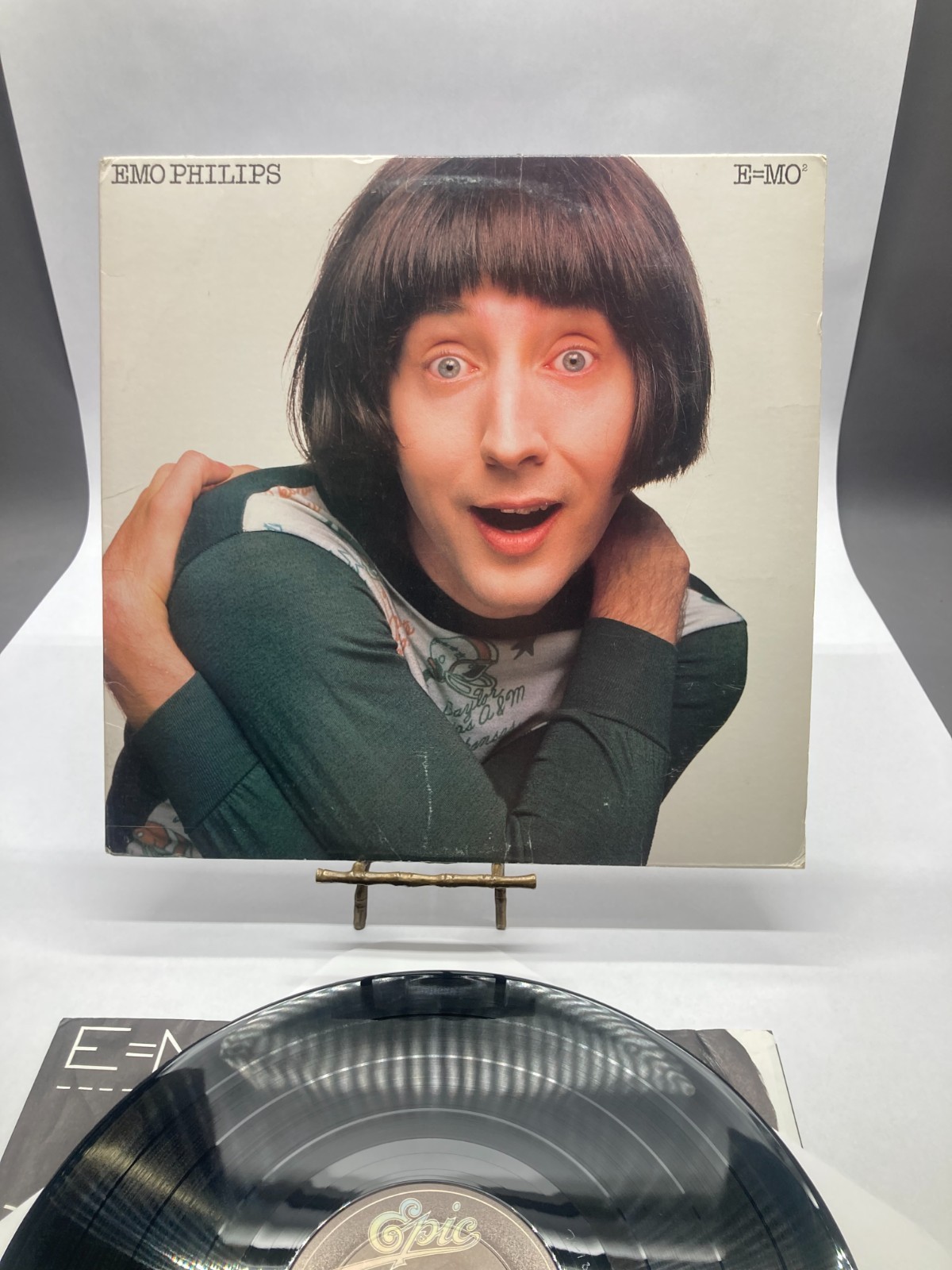 Emo Philips E=MO² Vintage Vinyl LP 1985 Epic Record BFE-39981