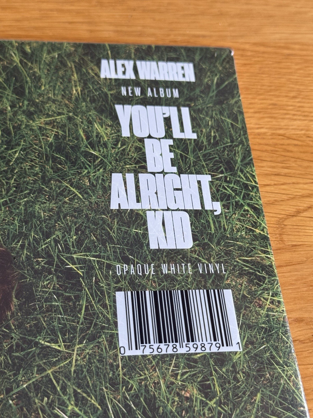 Alex Warren SIGNED You’ll Be Alright, Kid 2LP Vinyl 12×12” Art Card Sealed New