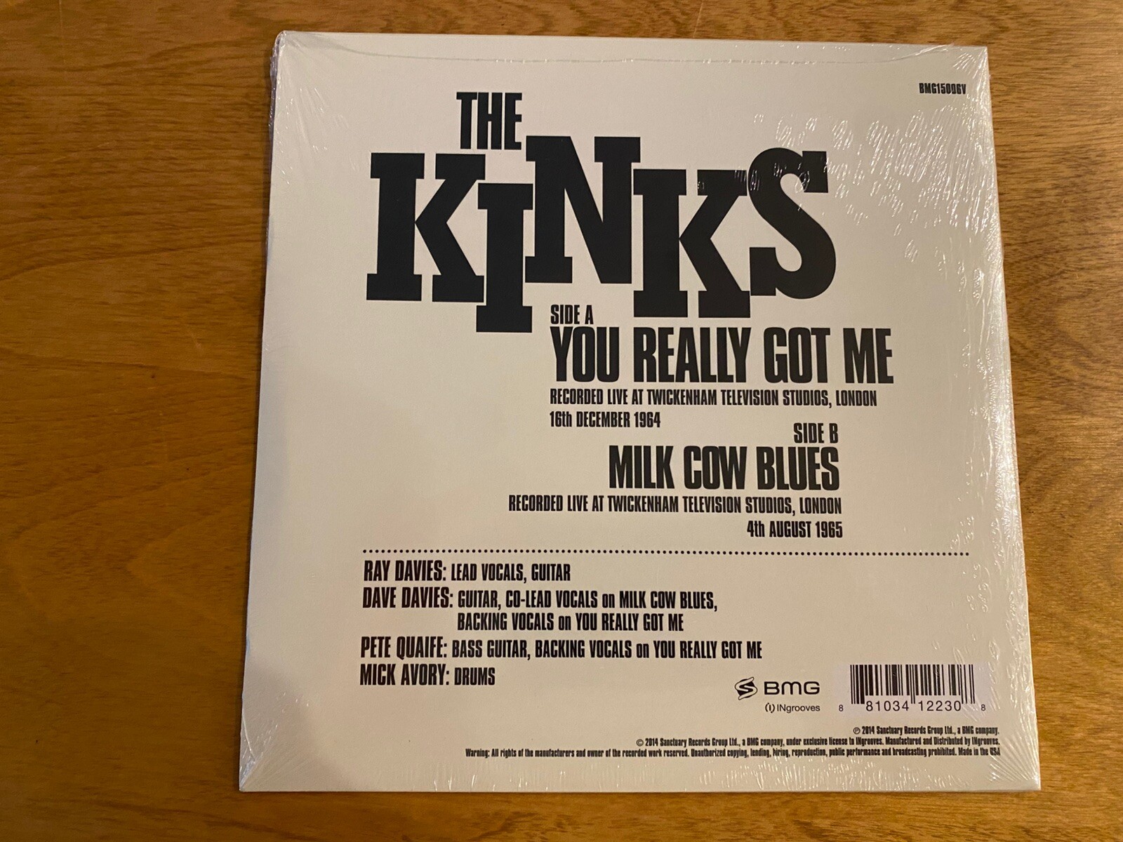 The Kinks – You Really Got Me SEALED 2015 RSD Numbered – Only 3750 Pressed