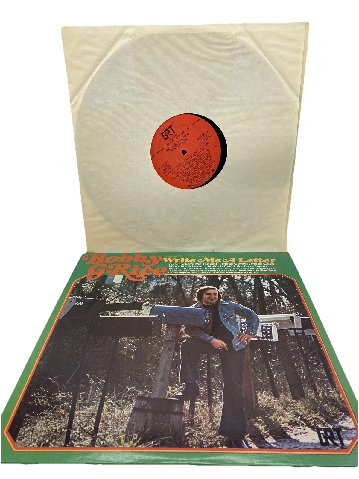 Bobby G Rice Write Me A Letter 1975 Vinyl LP GTR Records