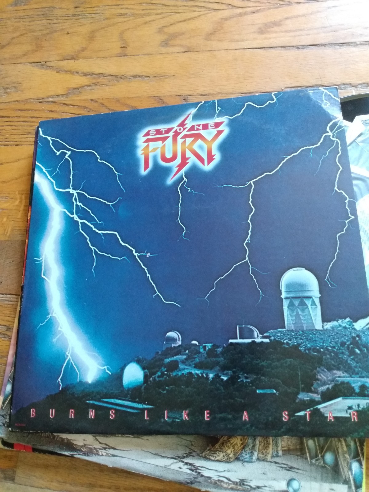 STONE FURY- BURNS LIKE A STAR RARE 1984 HARD ROCK metal NICE EX