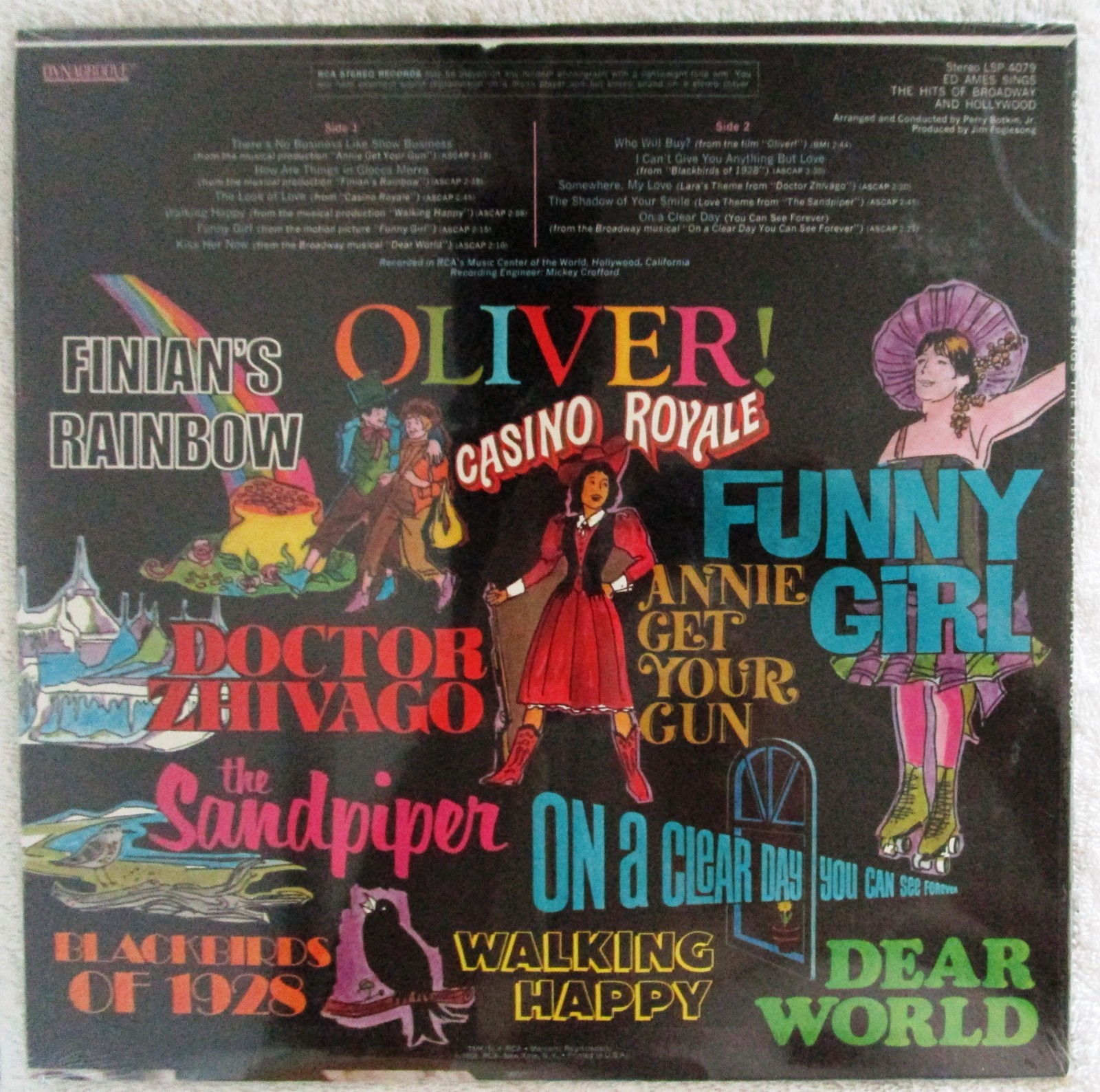 NEW/SEALED ED AMES SING THE HITS OF BROADWAY AND HOLLYWOOD LP