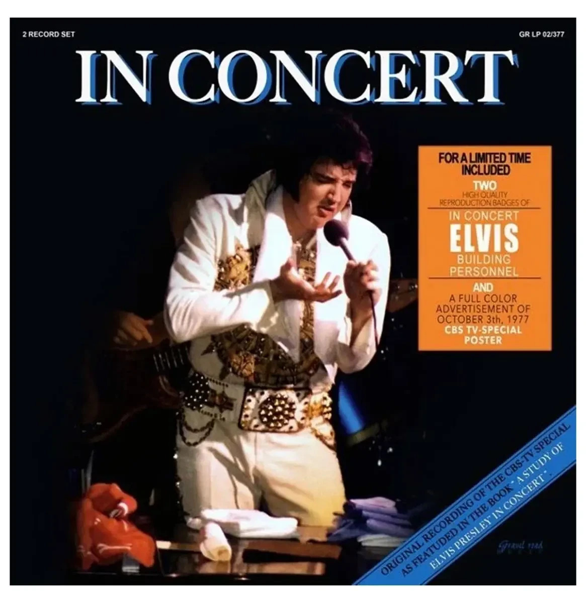Elvis Presley – A STUDY OF ELVIS’ IN CONCERT (Clear Vinyl) 2-LP – Gravel Road NM