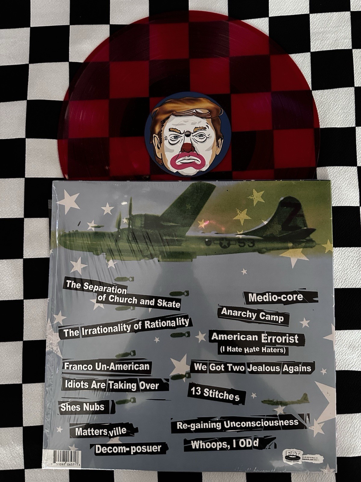 NOFX The War On Errorism – Red W Glitter Vinyl LP