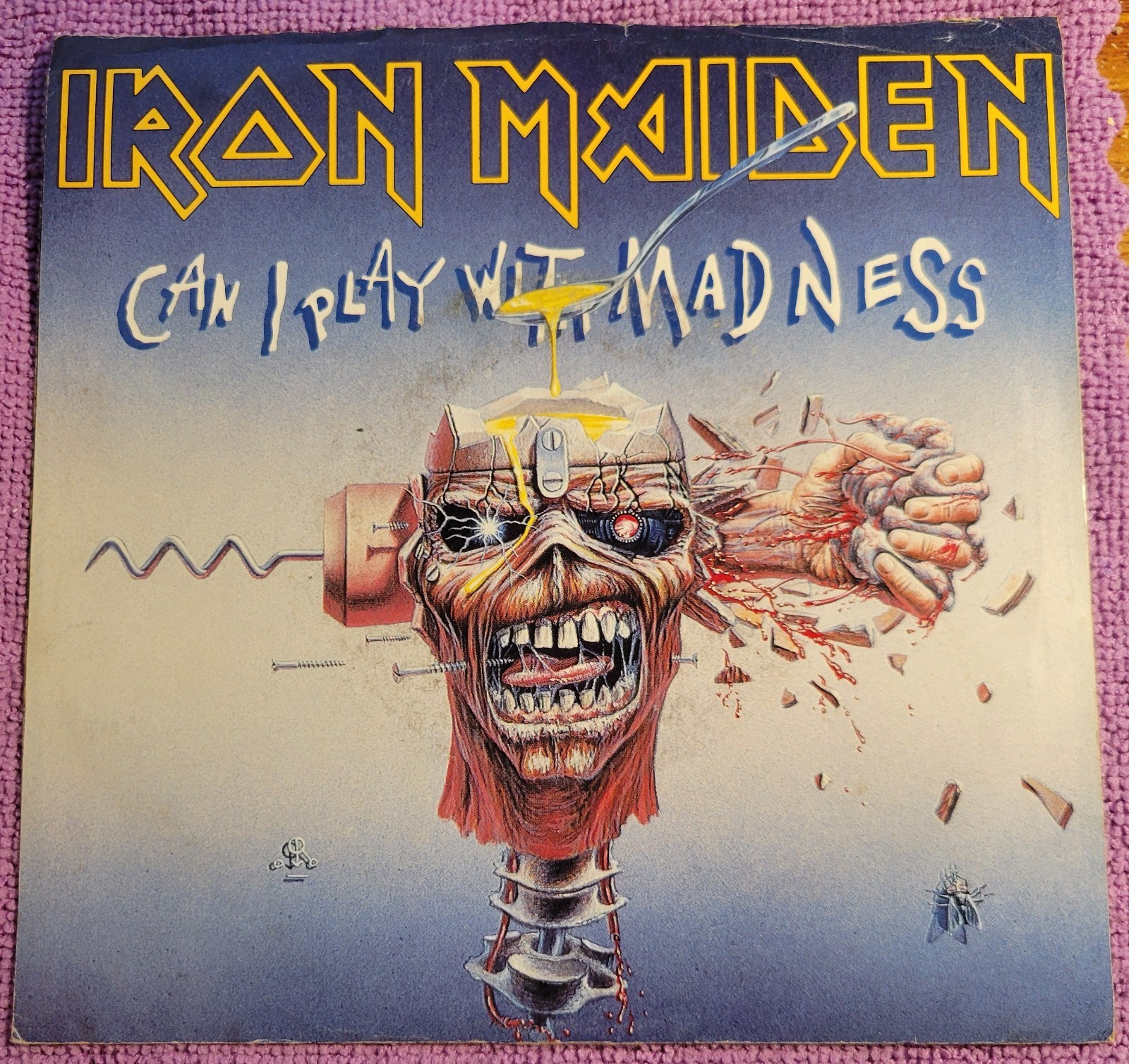 Iron Maiden “Can I Play With Madness / Black Bart Blues” VG+ / VG+