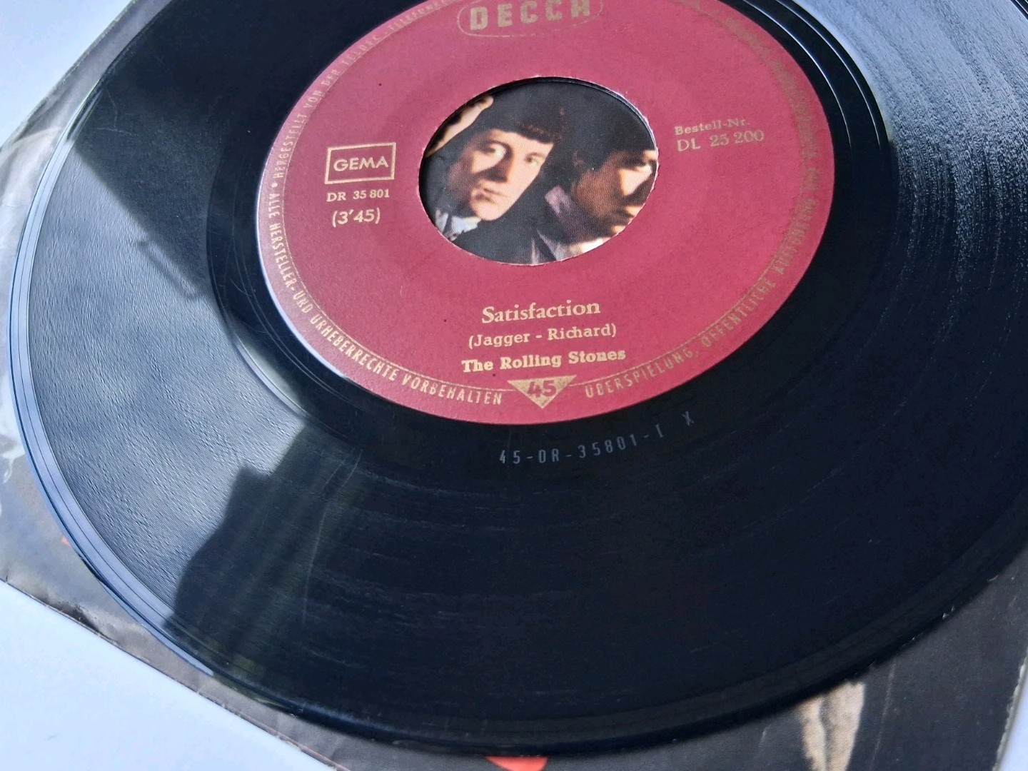 The Rolling Stones – Satisfaction / The Under Assistant 45 – 1965 Decca Germany