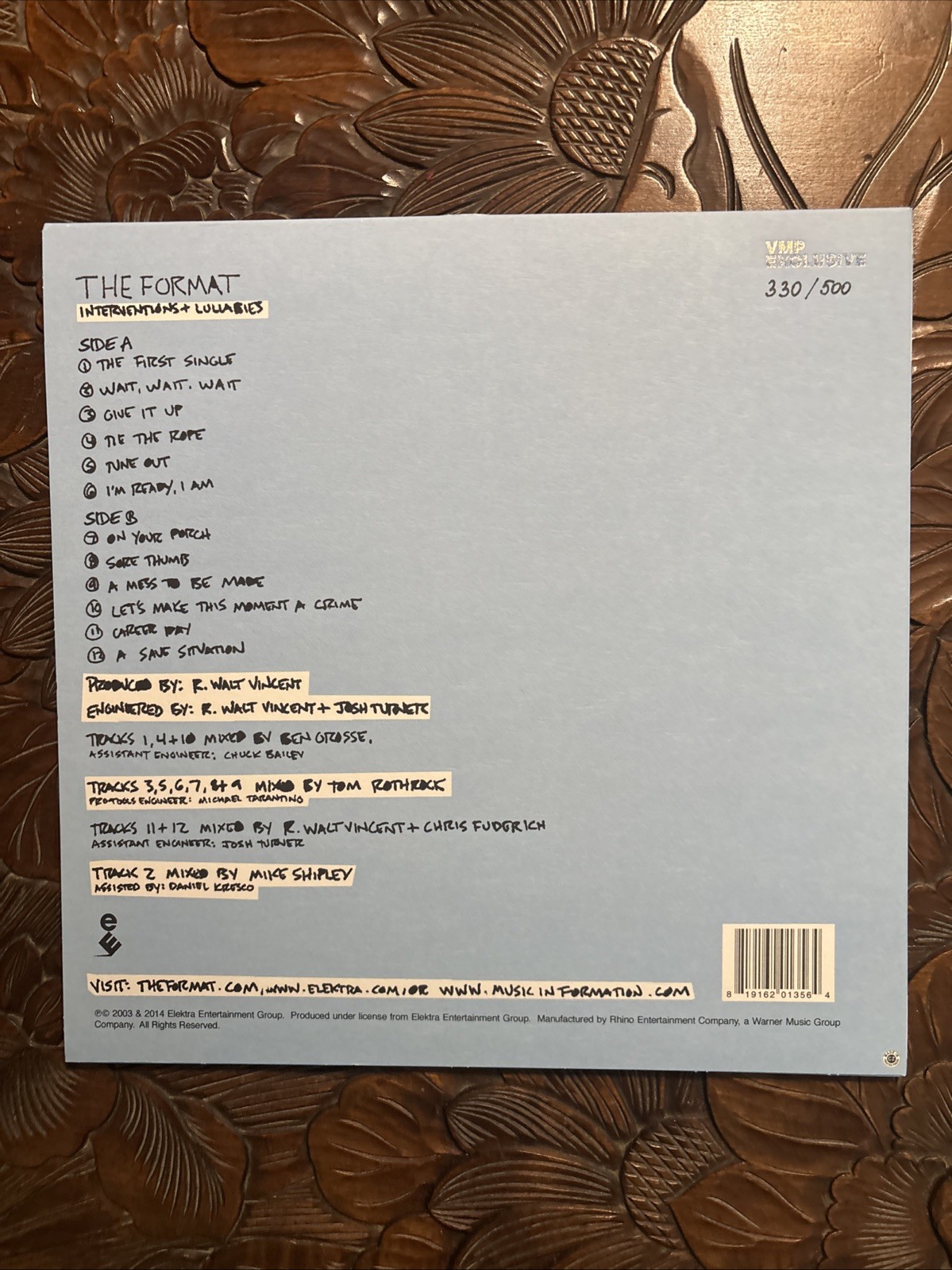 The Format – Interventions & Lullabies (Vinyl Me Please Blue/Yellow Splatter LP)