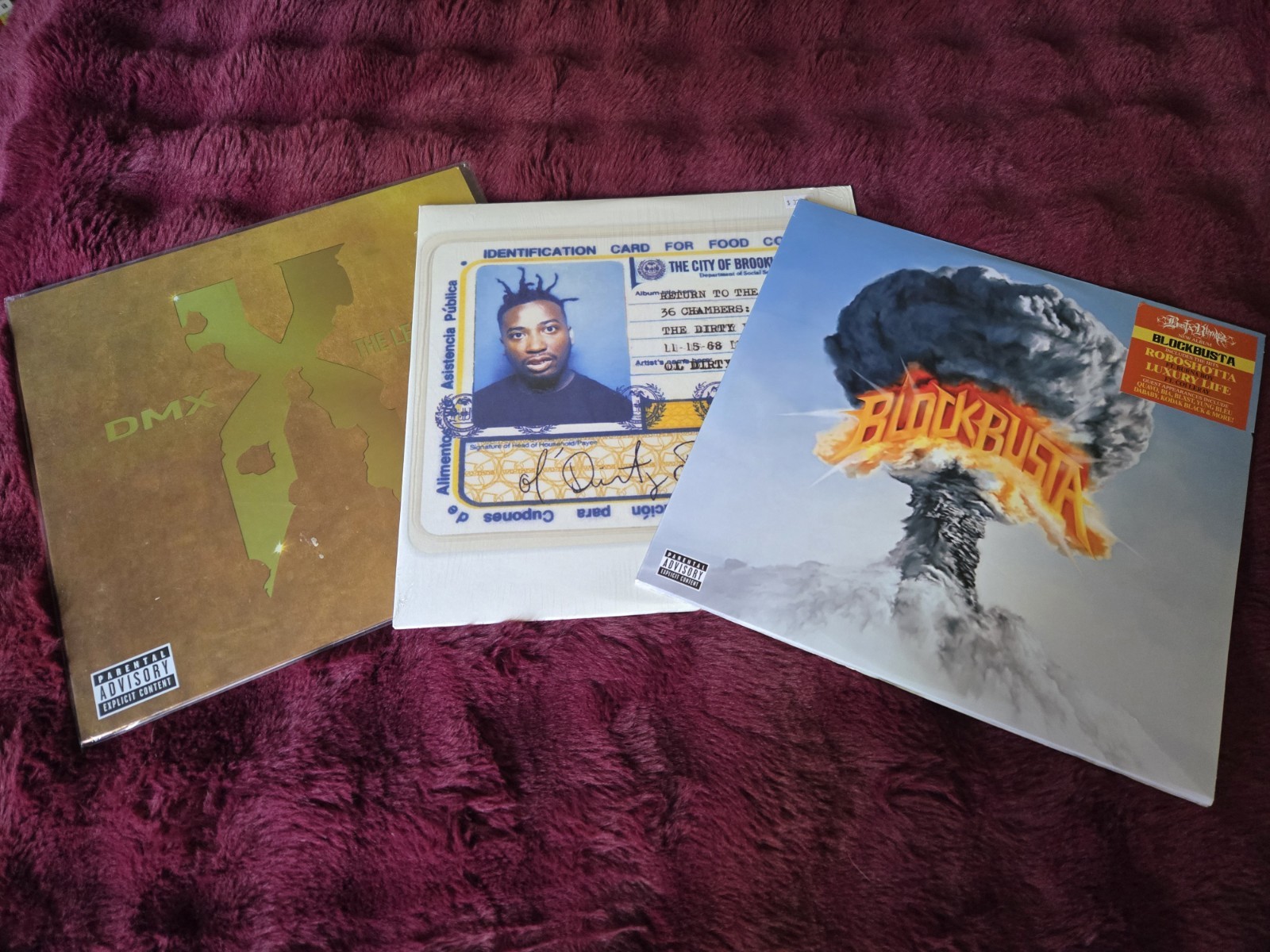 Classic Hip Hop 3-LP Lot – DMX / Ol’ Dirty Bastard / Busta Rhymes Vinyl A28