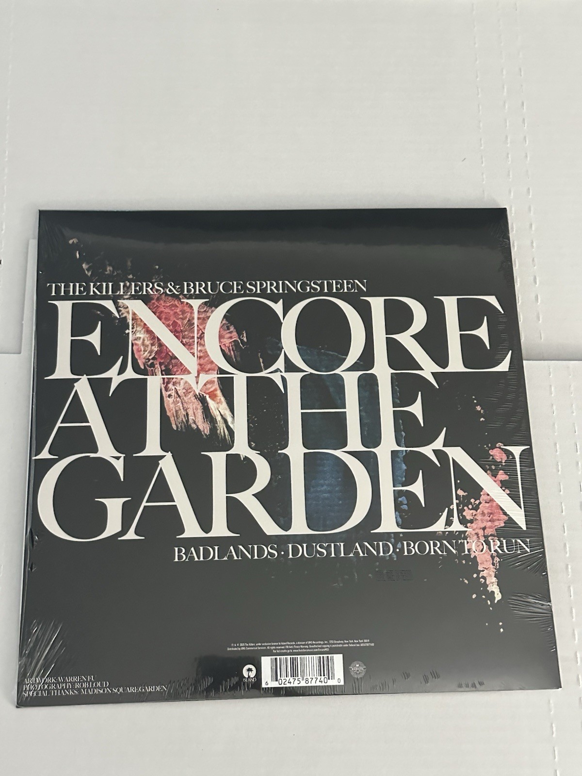 THE KILLERS BRUCE SPRINGSTEEN ENCORE AT THE GARDEN VINYL RECORD STORE DAY 2025