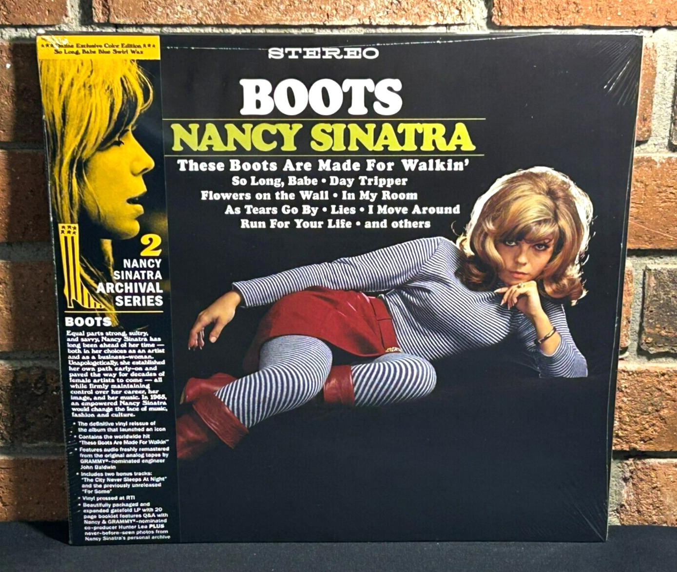 NANCY SINATRA – Boots, Limited Remastered BLUE COLOR VINYL LP Gatefold + OBI New