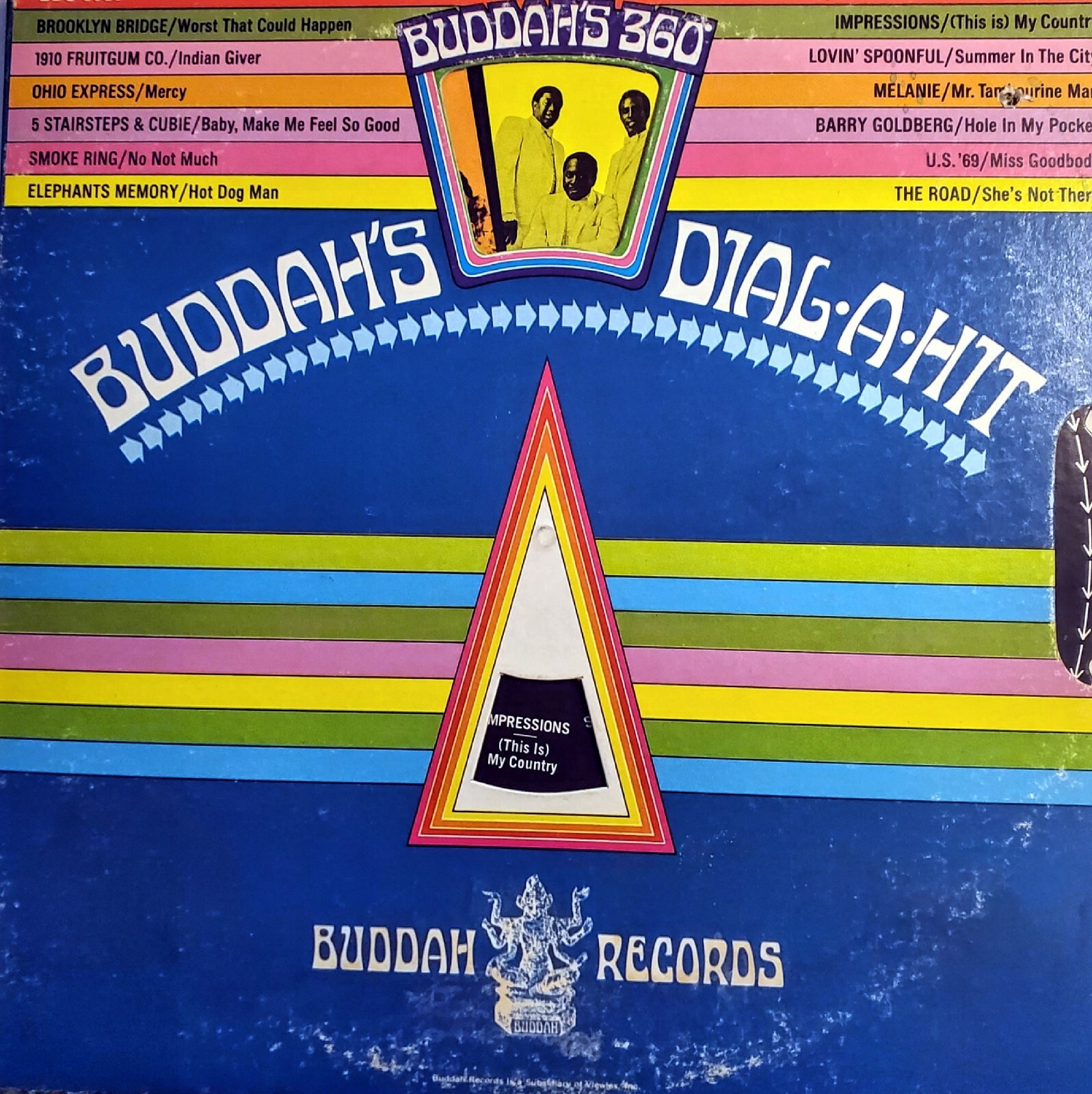 Buddah’s 360 Degree Dial-a-Hit (Various) LP, 1969 Buddah VG+/EXCELLENT