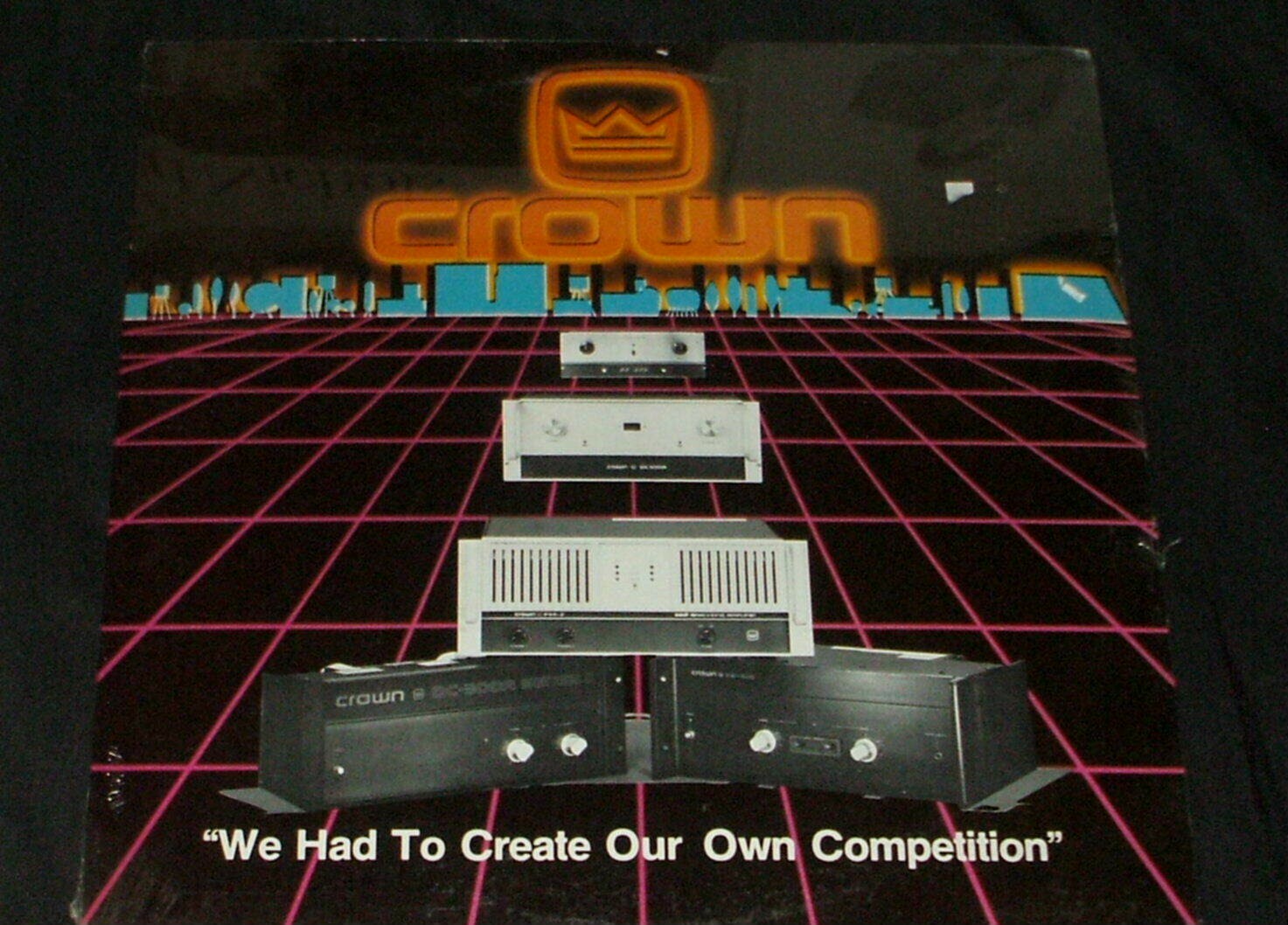 CROWN Electronics Stereo Components Advertising Dealer PROMO LP NEW SEALED!!