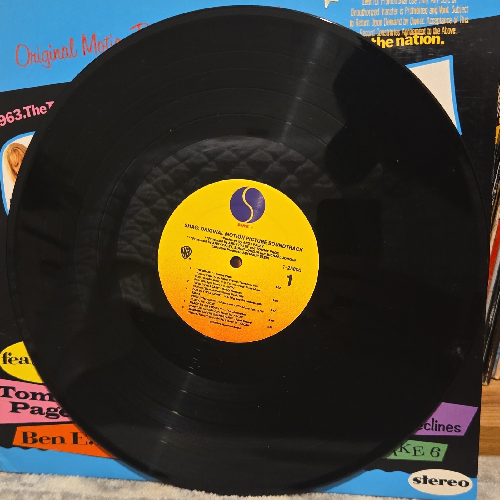 Shag Original Motion Picture Soundtrack LP 1989 Sire Chris Isaak k.d. lang