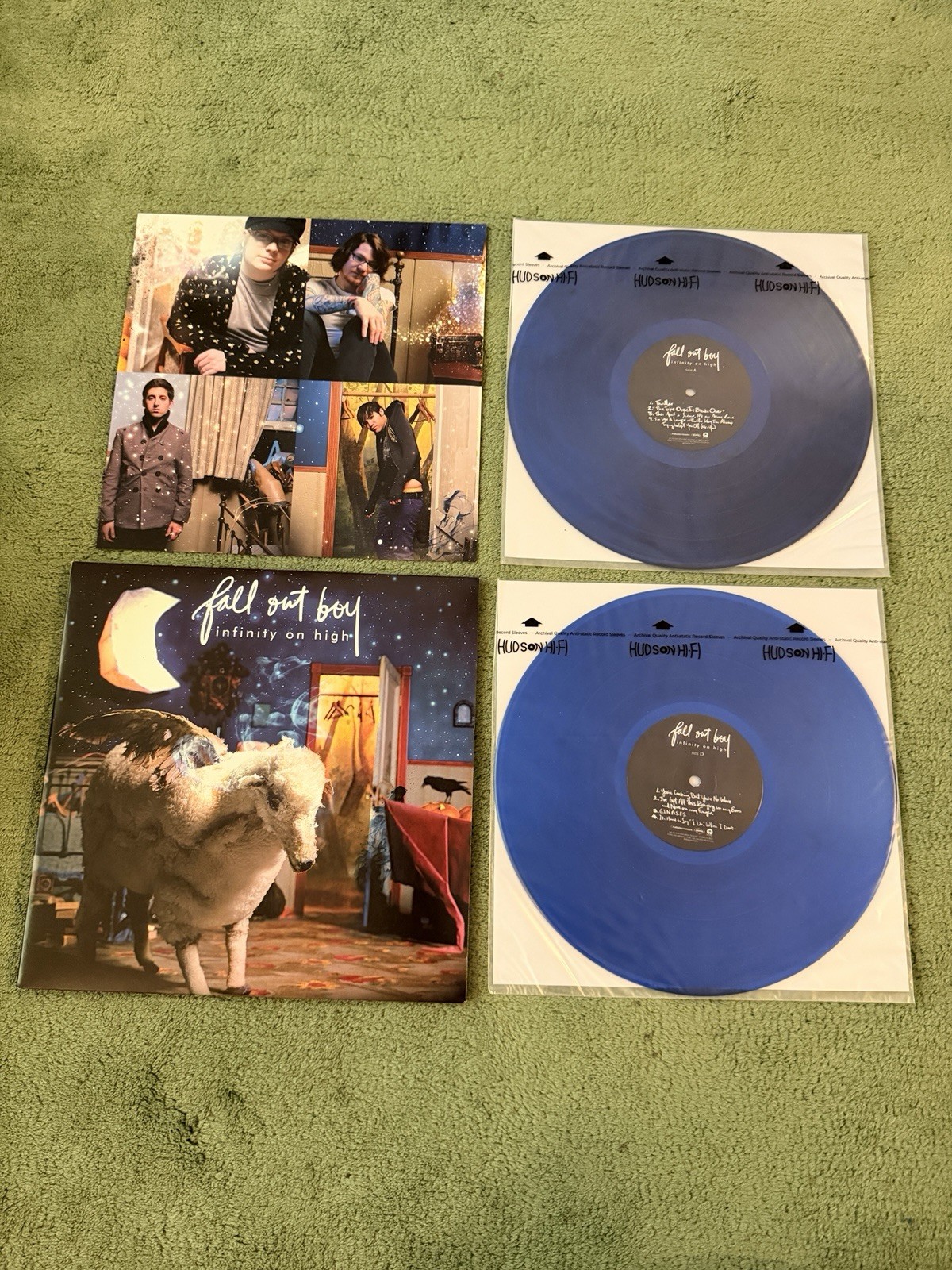 Fall Out Boy Infinity On High 2LP 15th Anniversary Glitter Blue Vinyl Limited NM