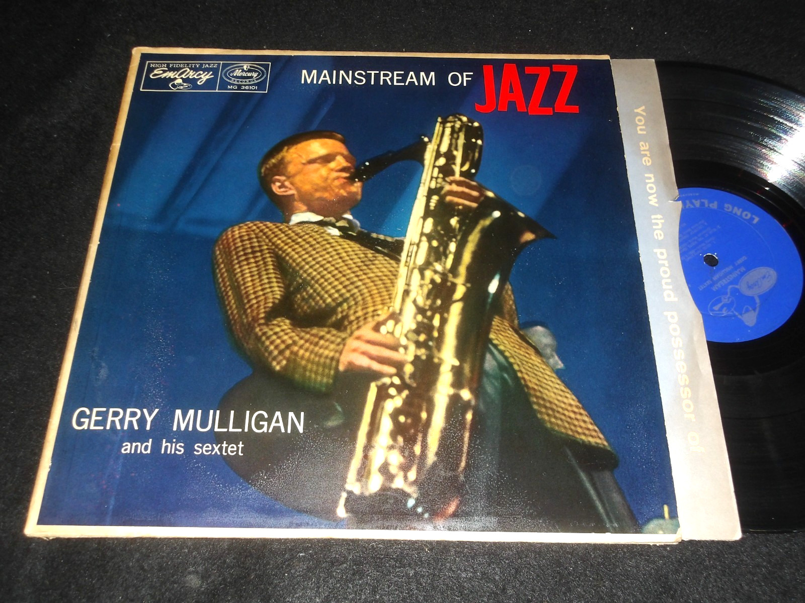 GERRY MULLIGAN & Sextet Original Emarcy Mercurty LP MAINSTREAM OF JAZZ Wst Coast