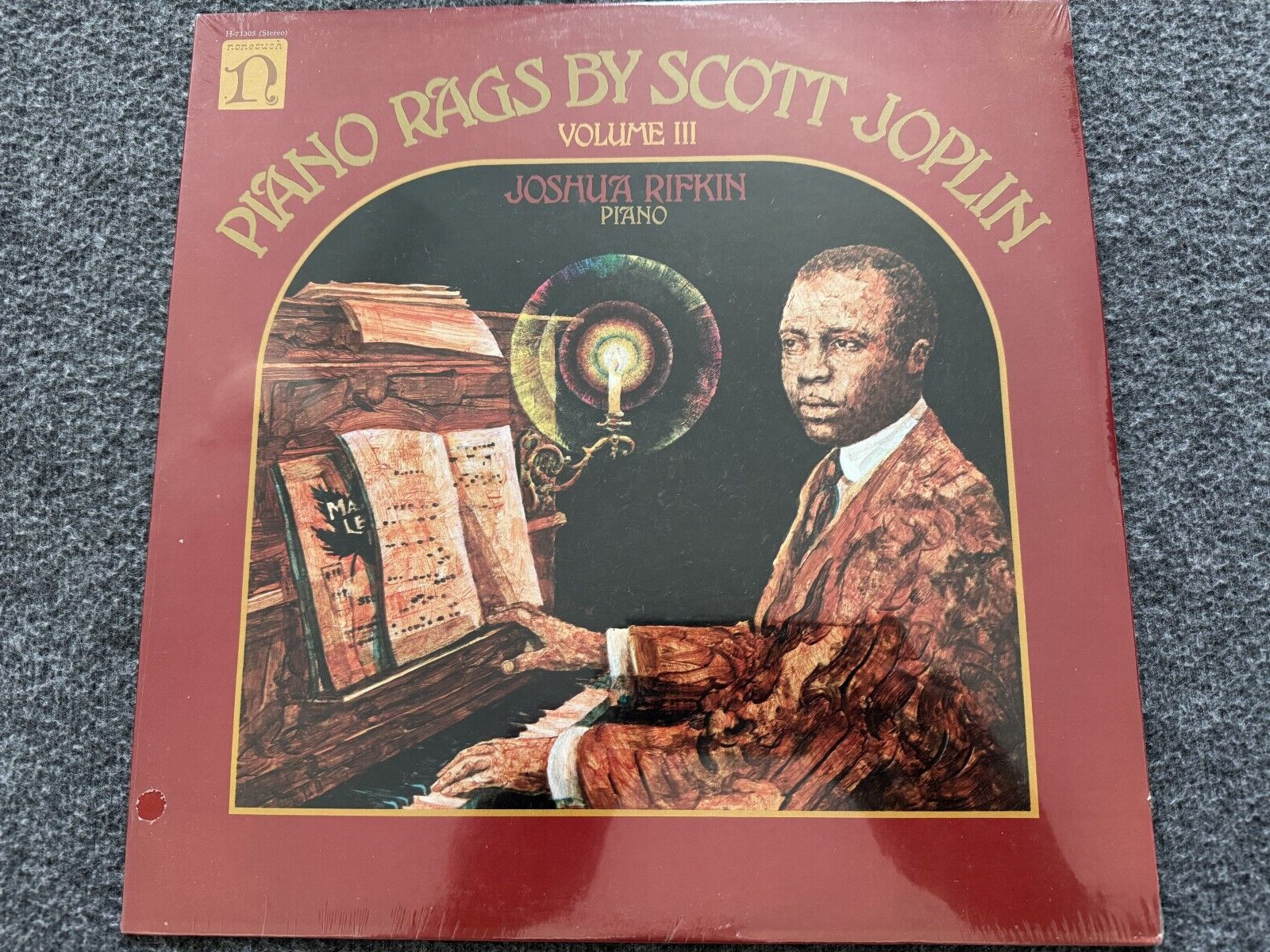 NEW Sealed Joshua Rifkin Piano Rags Scott Joplin Vol 3 Nonesuch H-71305 Stereo