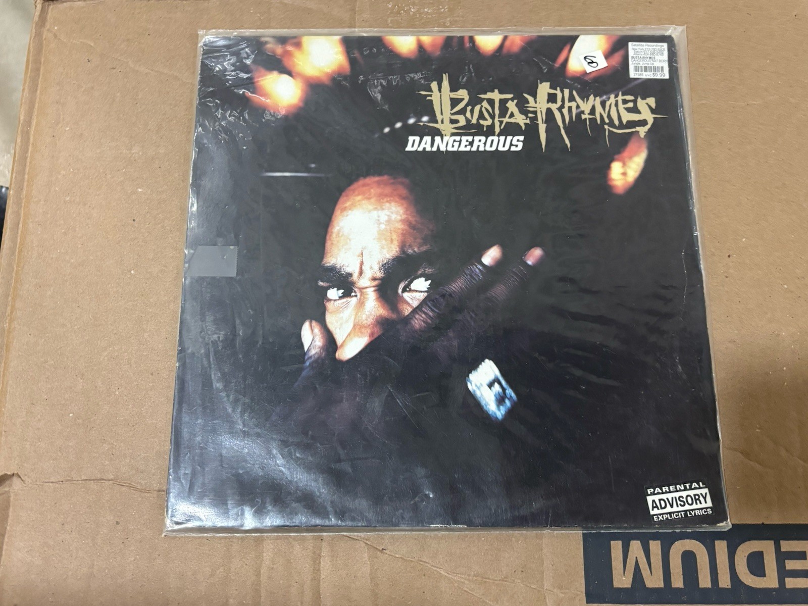 Busta Rhymes – Dangerous 12” Vinyl Maxi-Single 1997 Elektra -UK Remixes NM Vinyl