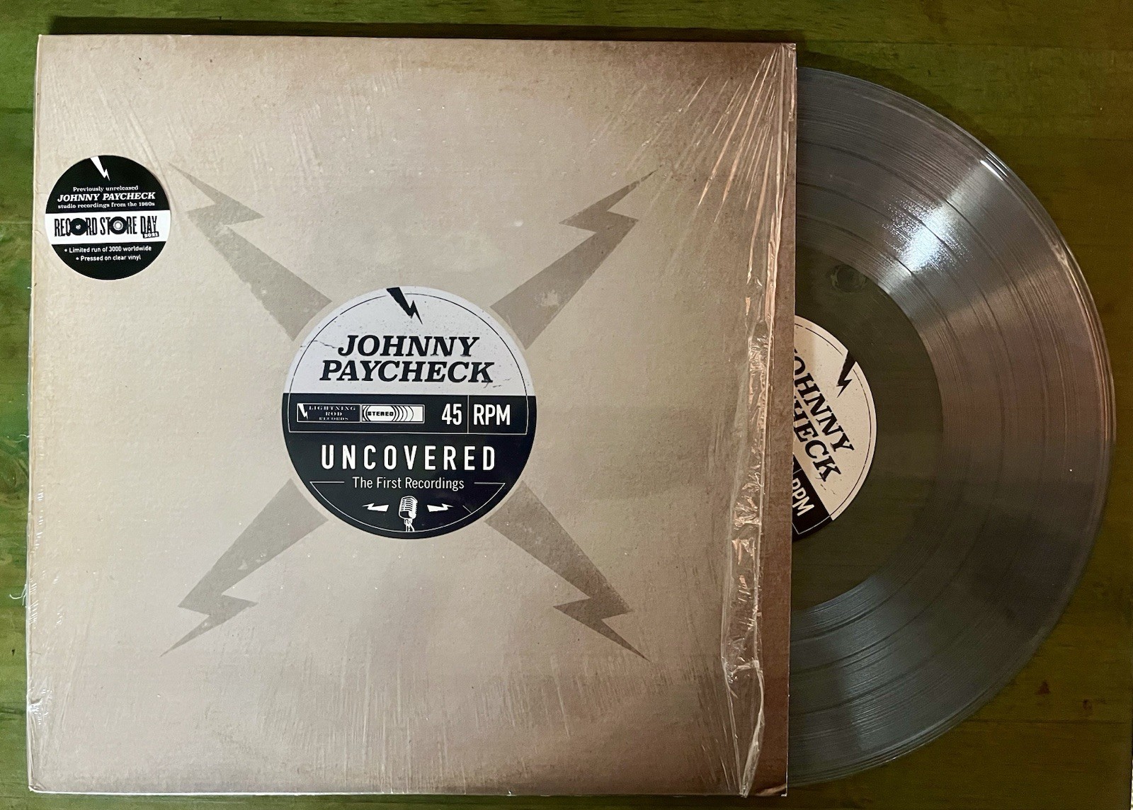 Johnny Paycheck-Uncovered First Recordings-Country LP RSD 2021 Colored Vinyl