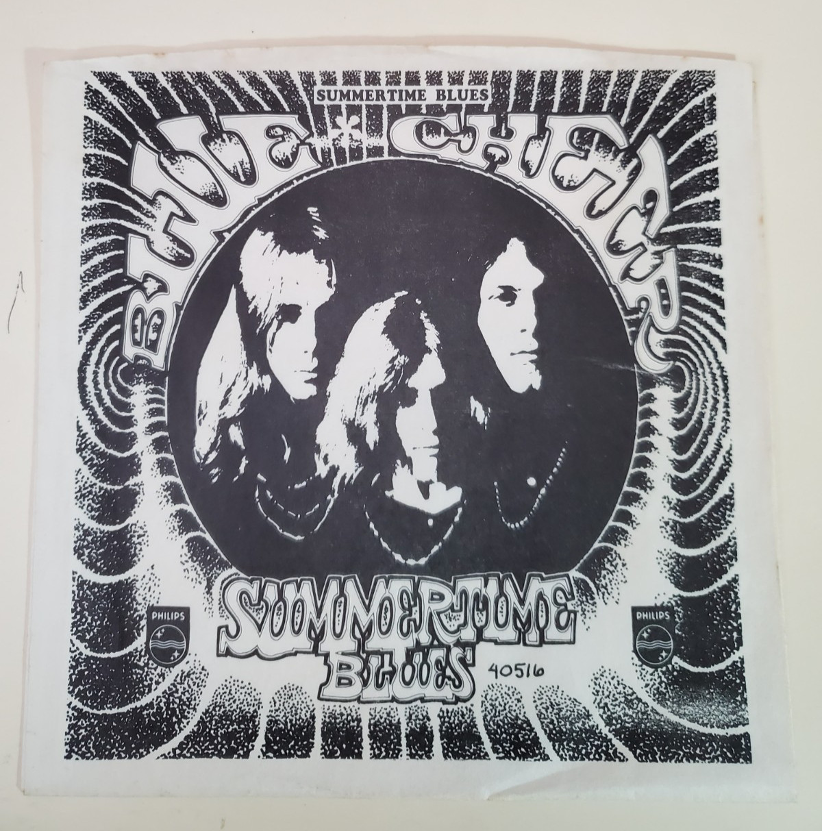 Blue Cheer SUMMERTIME BLUES (GARAGE ROCK 45/PS) #40516 PLAYS VG++